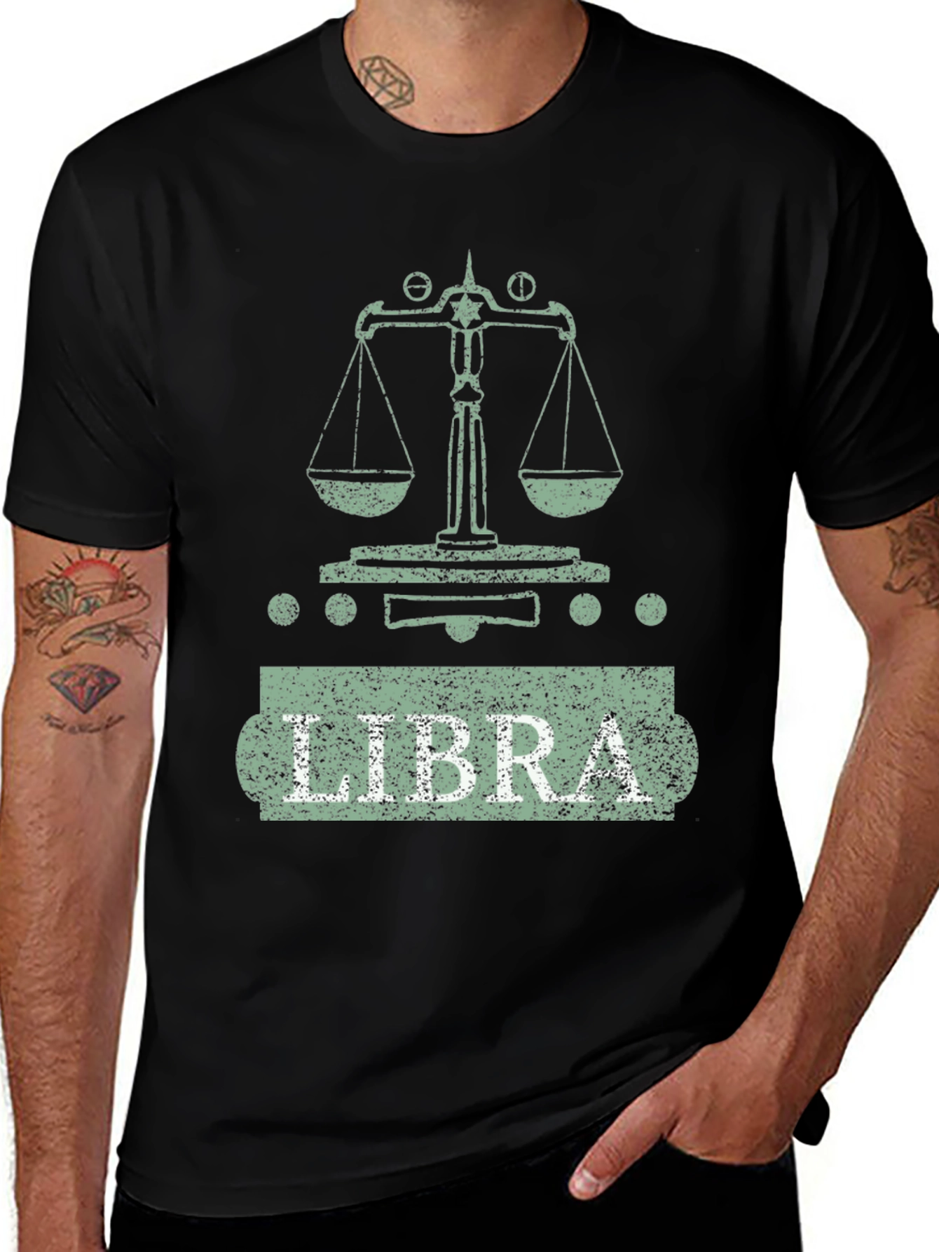 Libra Zodiac Sign Graphic T-Shirt