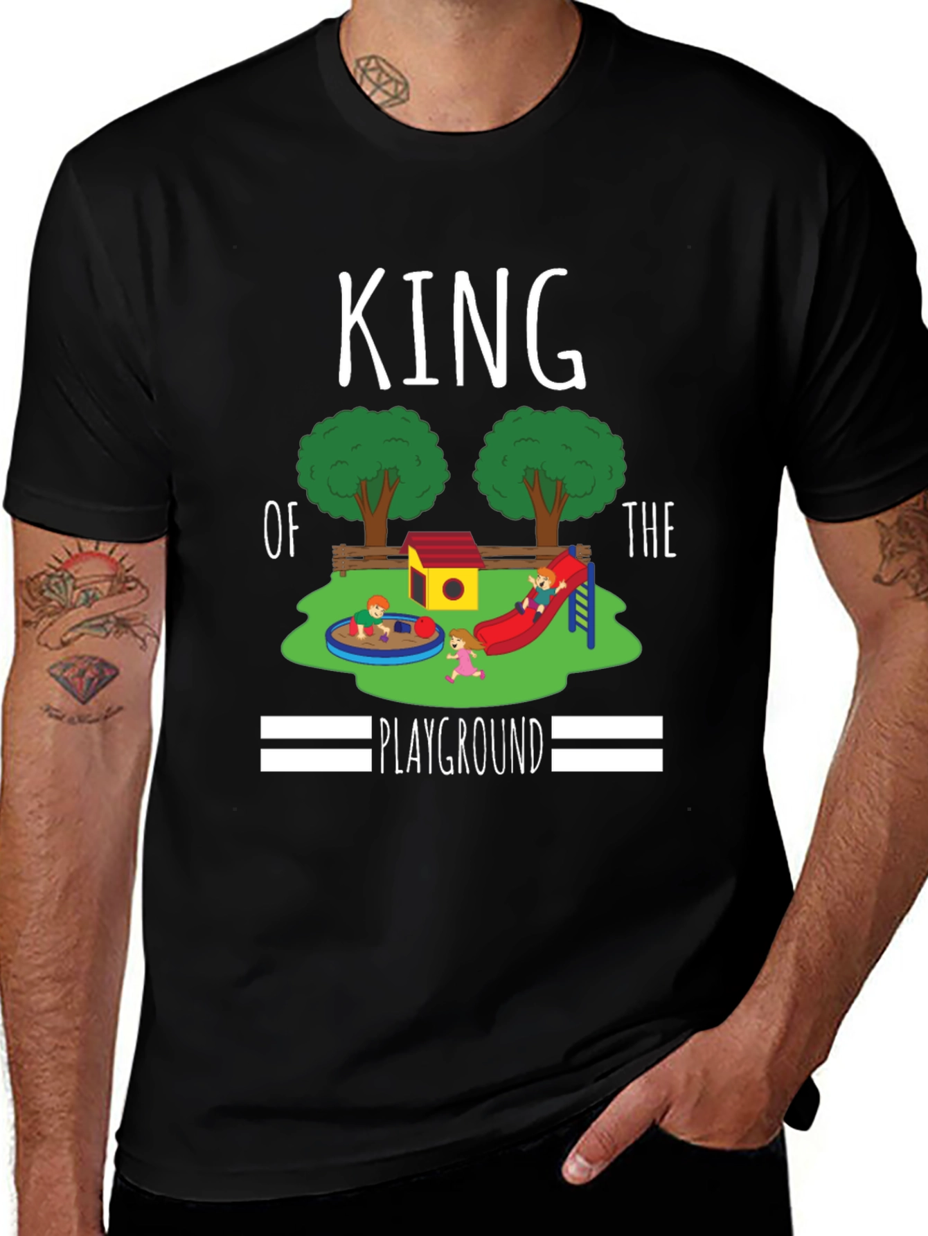 Variant 21 of King of the Playground Graphic Tee - Black