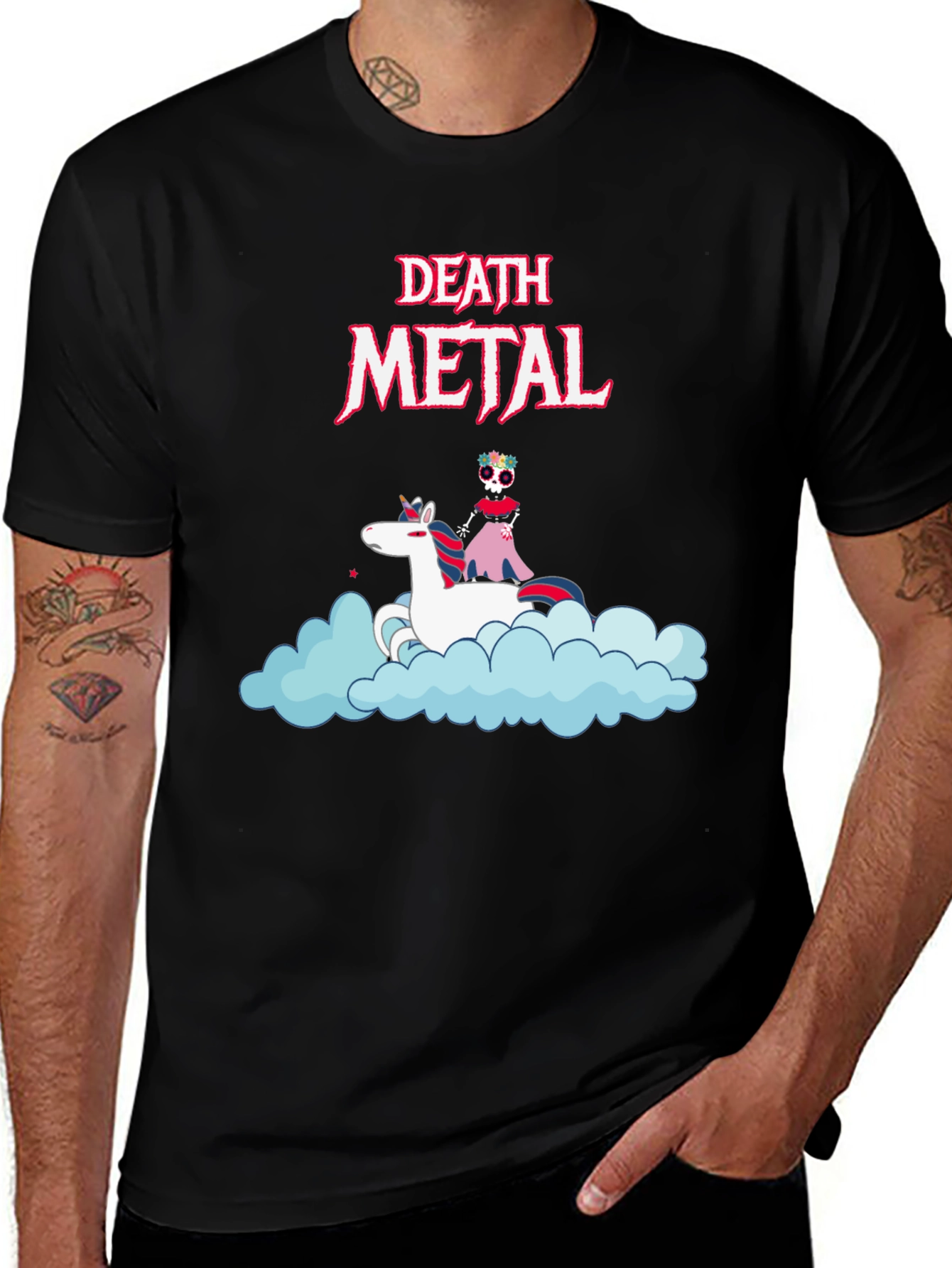 Death Metal Unicorn T-Shirt - Black