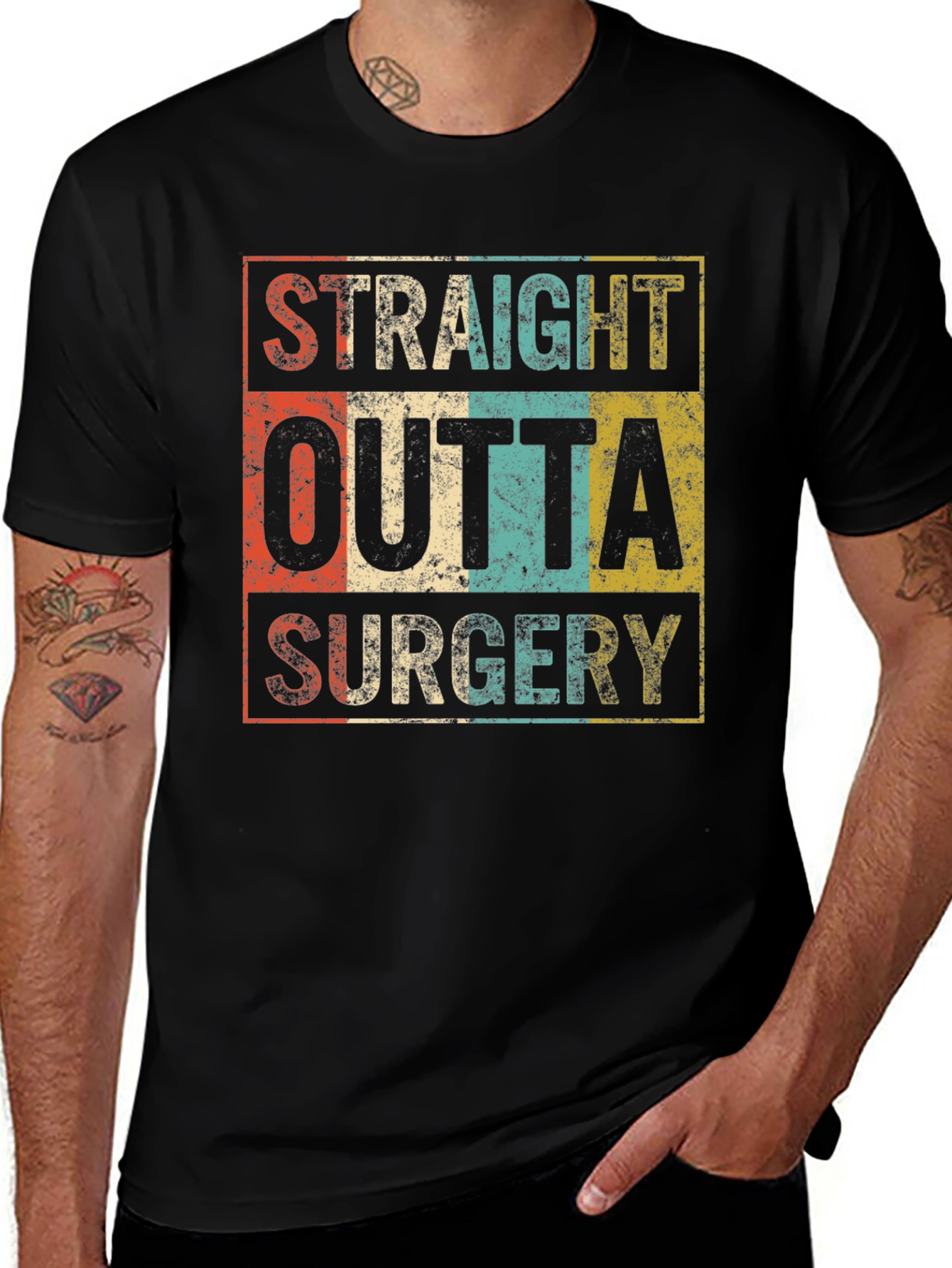 Variant 8 of Straight Outta Surgery Funny Recovery Tee