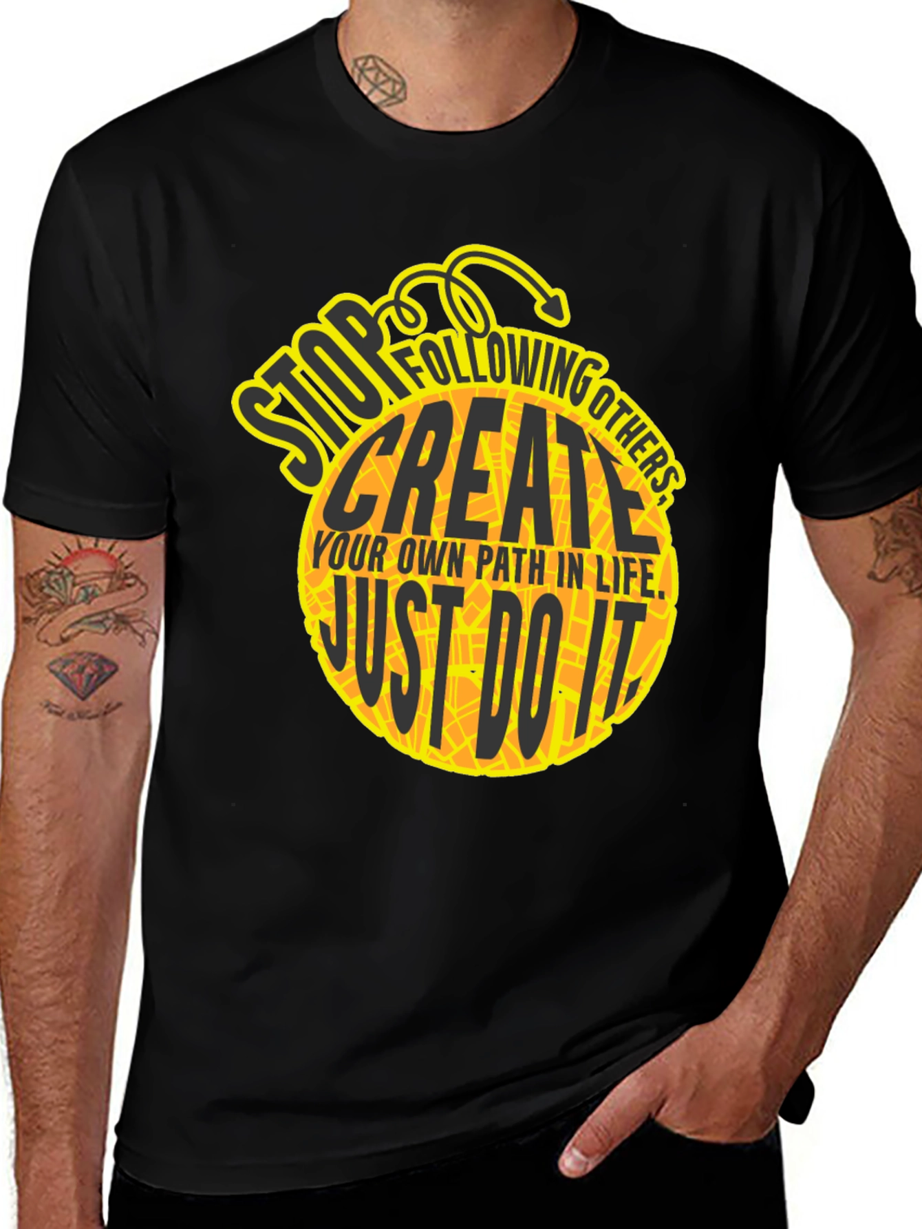 Variant 20 of Motivational Graphic T-Shirt - Create Your Path