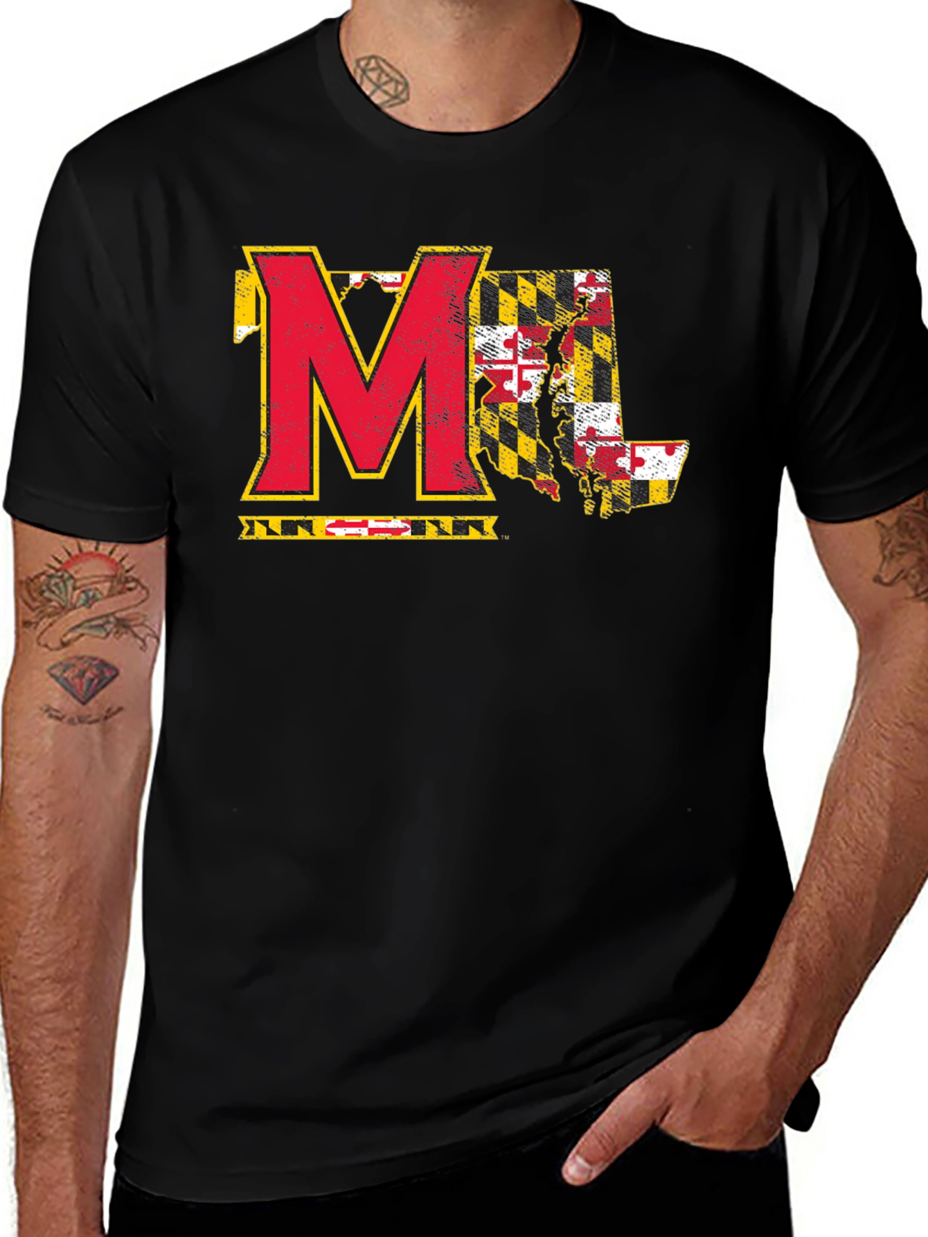 Maryland State Pride Black T-Shirt
