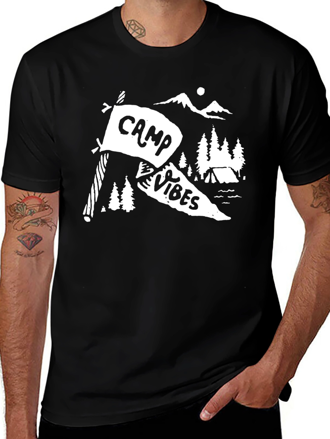 Variant 8 of Camp Vibes Graphic T-Shirt