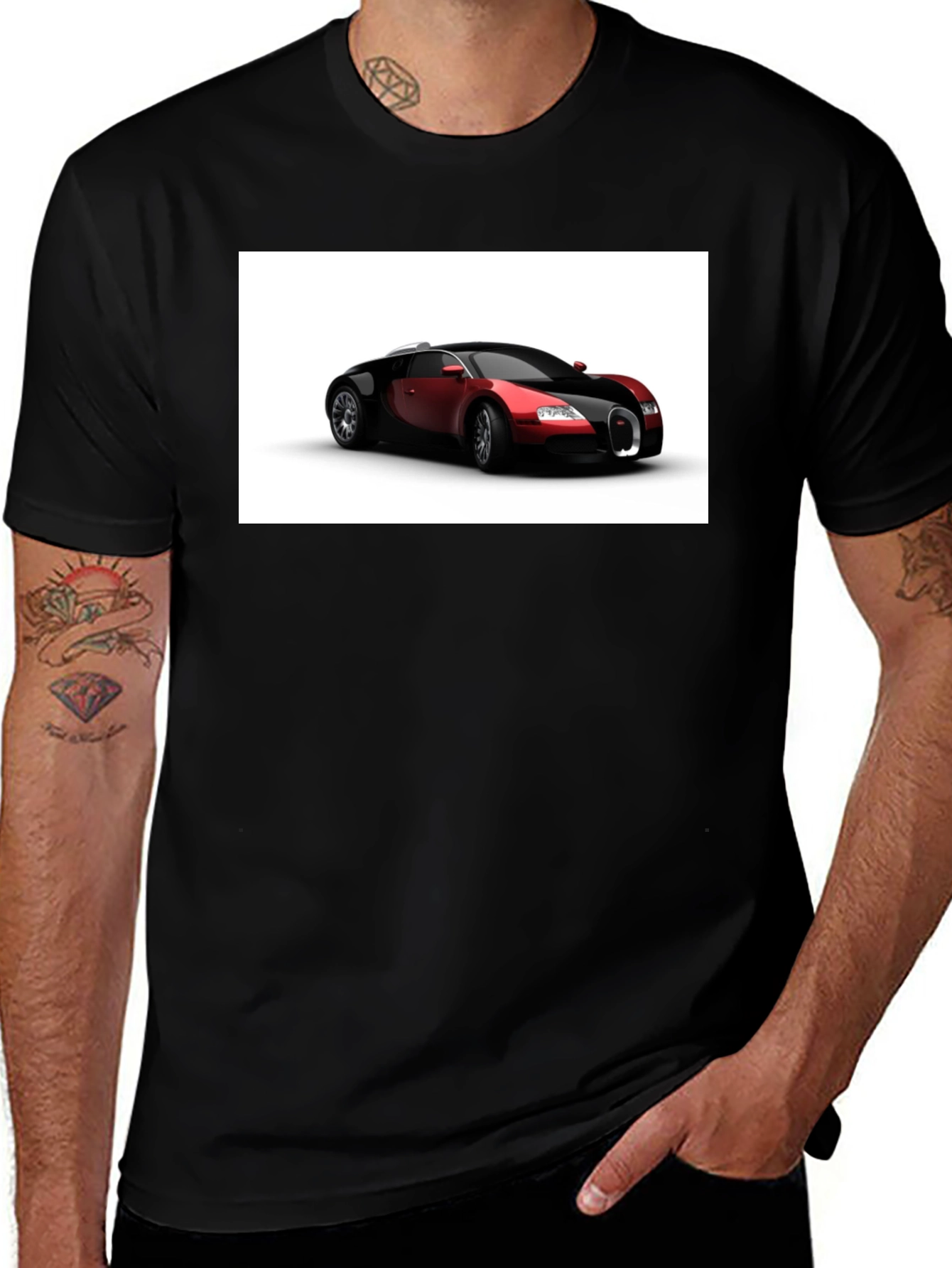 Variant 25 of Sleek Black Car Graphic Tee