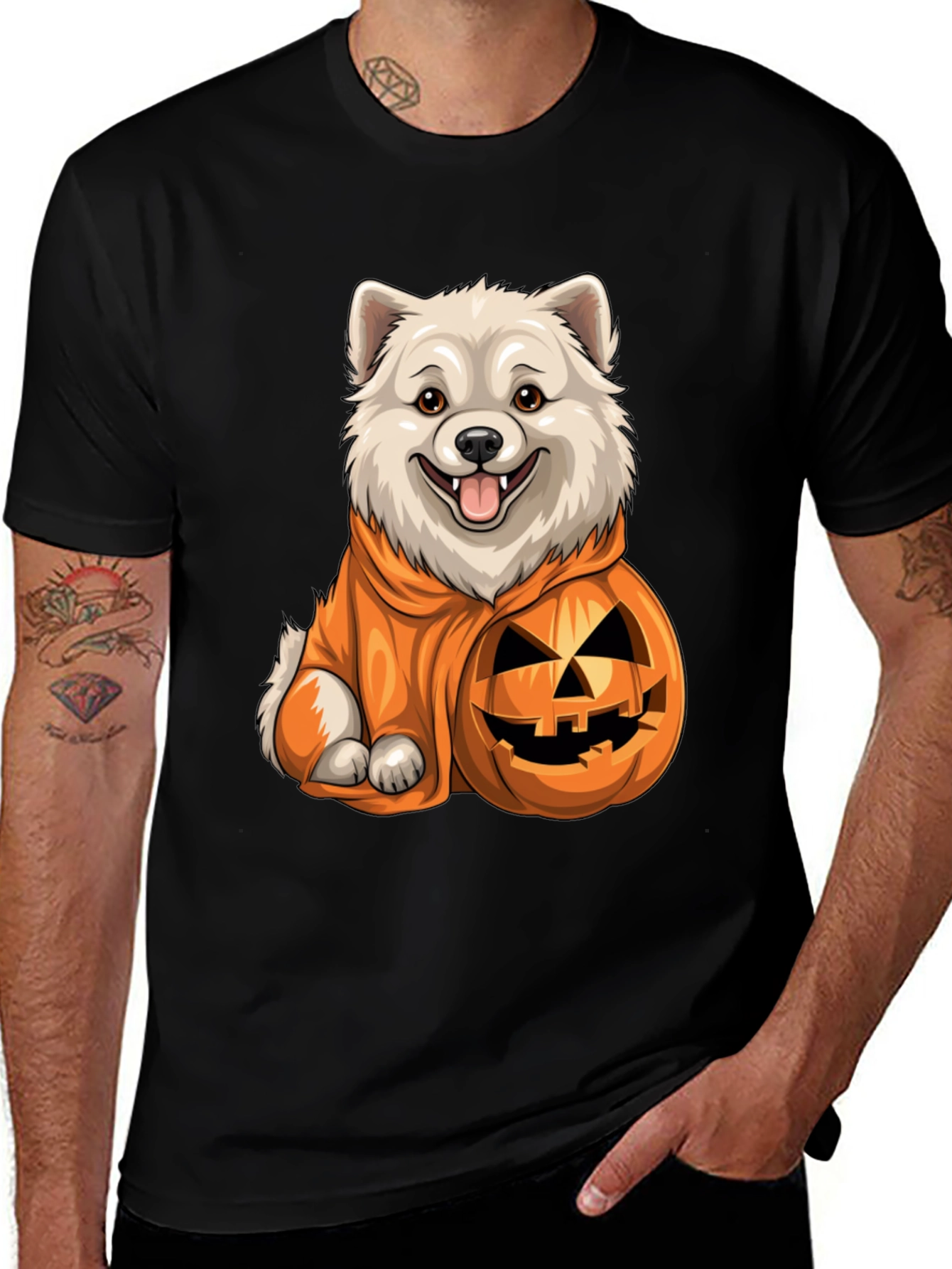 Variant 8 of Dog in Pumpkin Costume T-Shirt