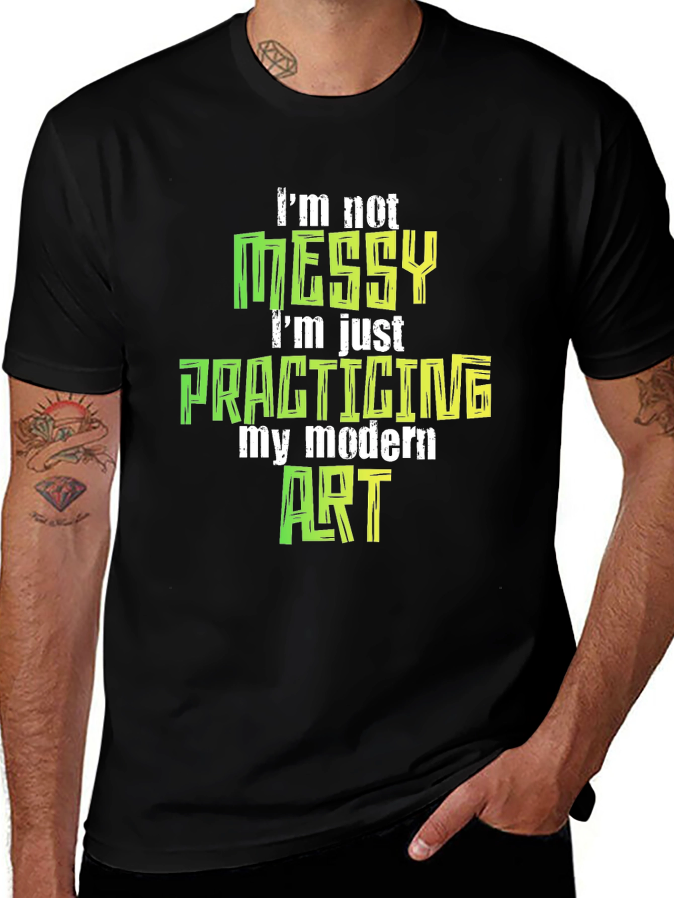 Variant 14 of I'm Not Messy Modern Art T-Shirt