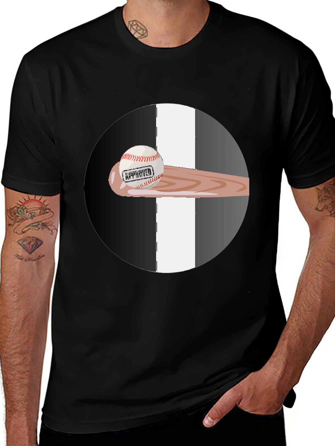 Variant 11 of Baseball T-Shirt - Approved Design