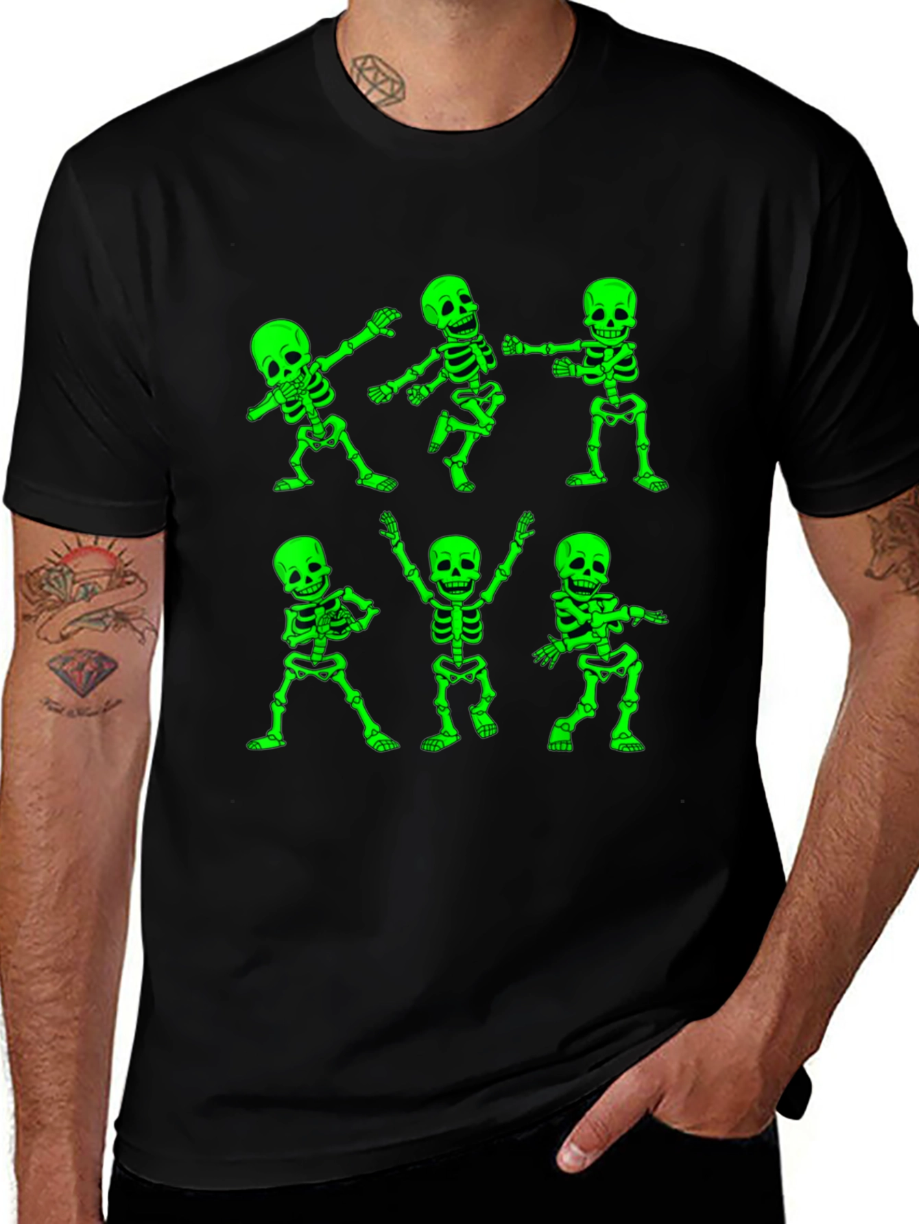 Variant 14 of Dancing Skeletons Graphic T-Shirt