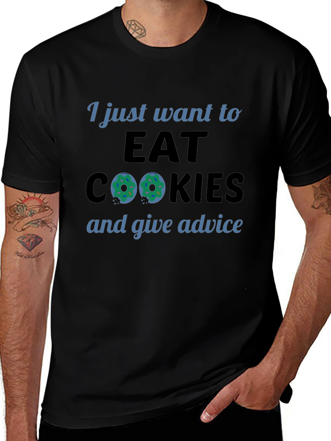 Variant 8 of Eat Cookies & Give Advice Tee