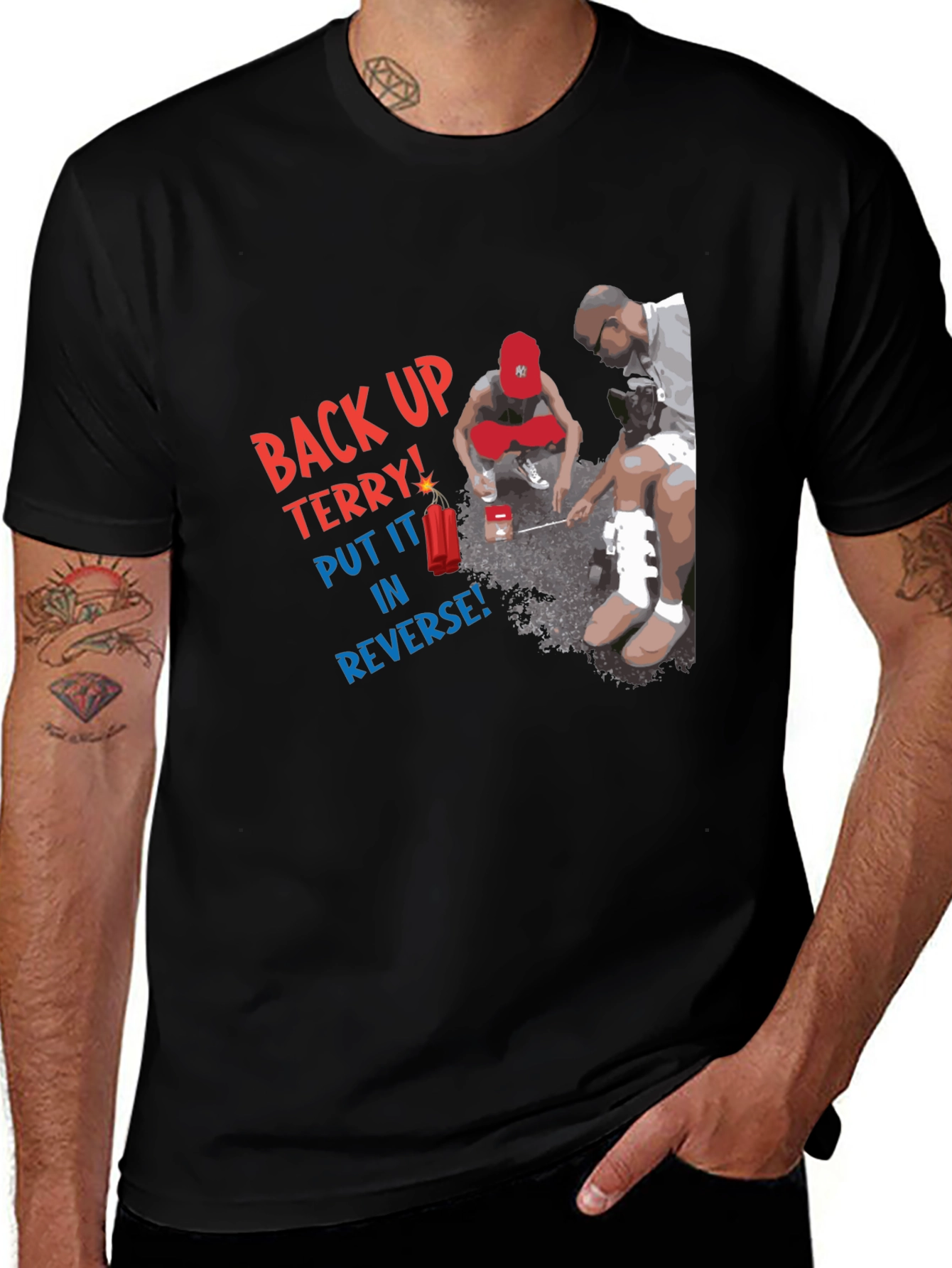 Variant 9 of Back Up Terry! Graphic T-Shirt
