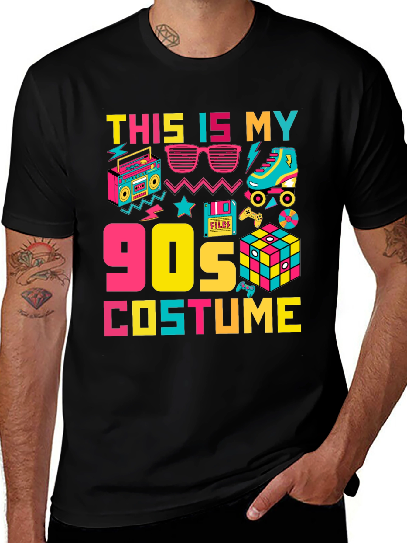 Variant 28 of 90s Costume T-Shirt Retro Party Tee