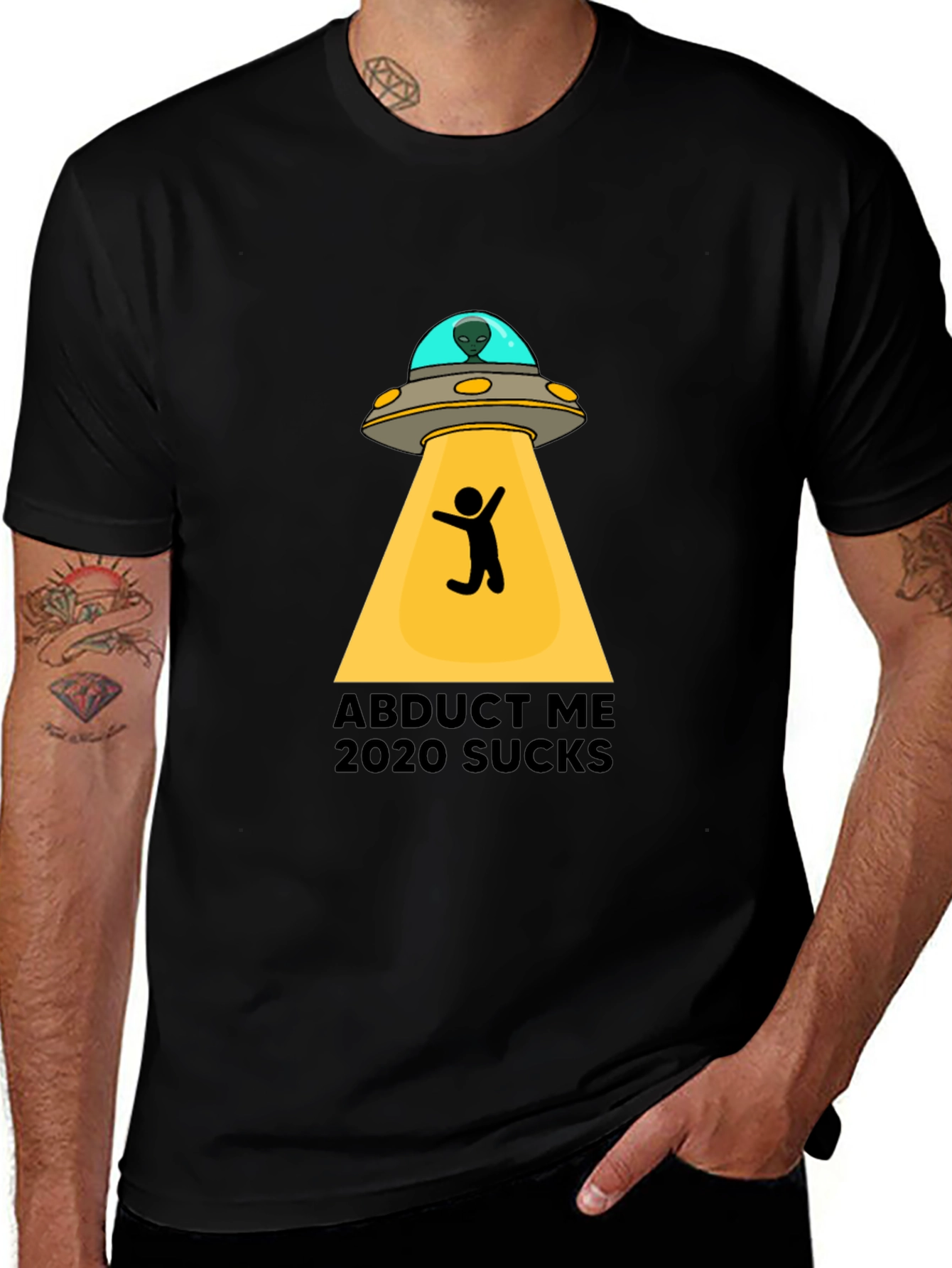 Variant 22 of Abduct Me 2020 Sucks Graphic Tee