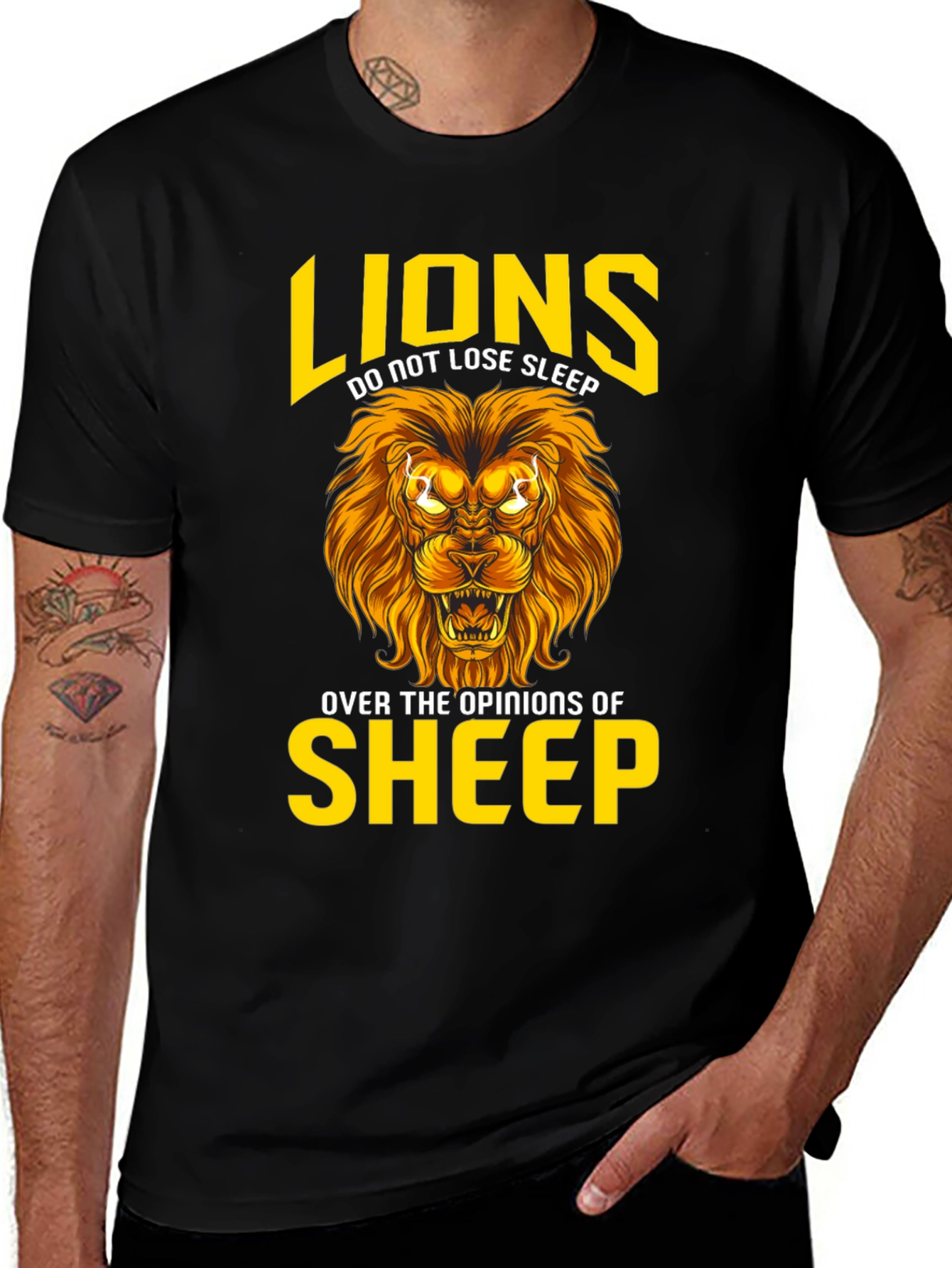 Lion T-Shirt: Lions Don't Lose Sleep Graphic Tee