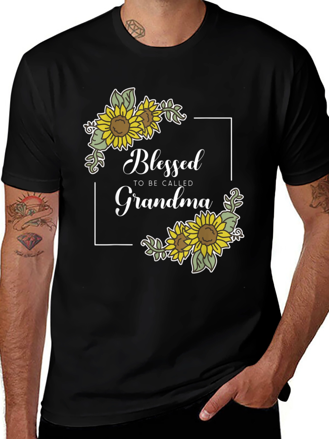 Variant 4 of Blessed Grandma Sunflower T-Shirt