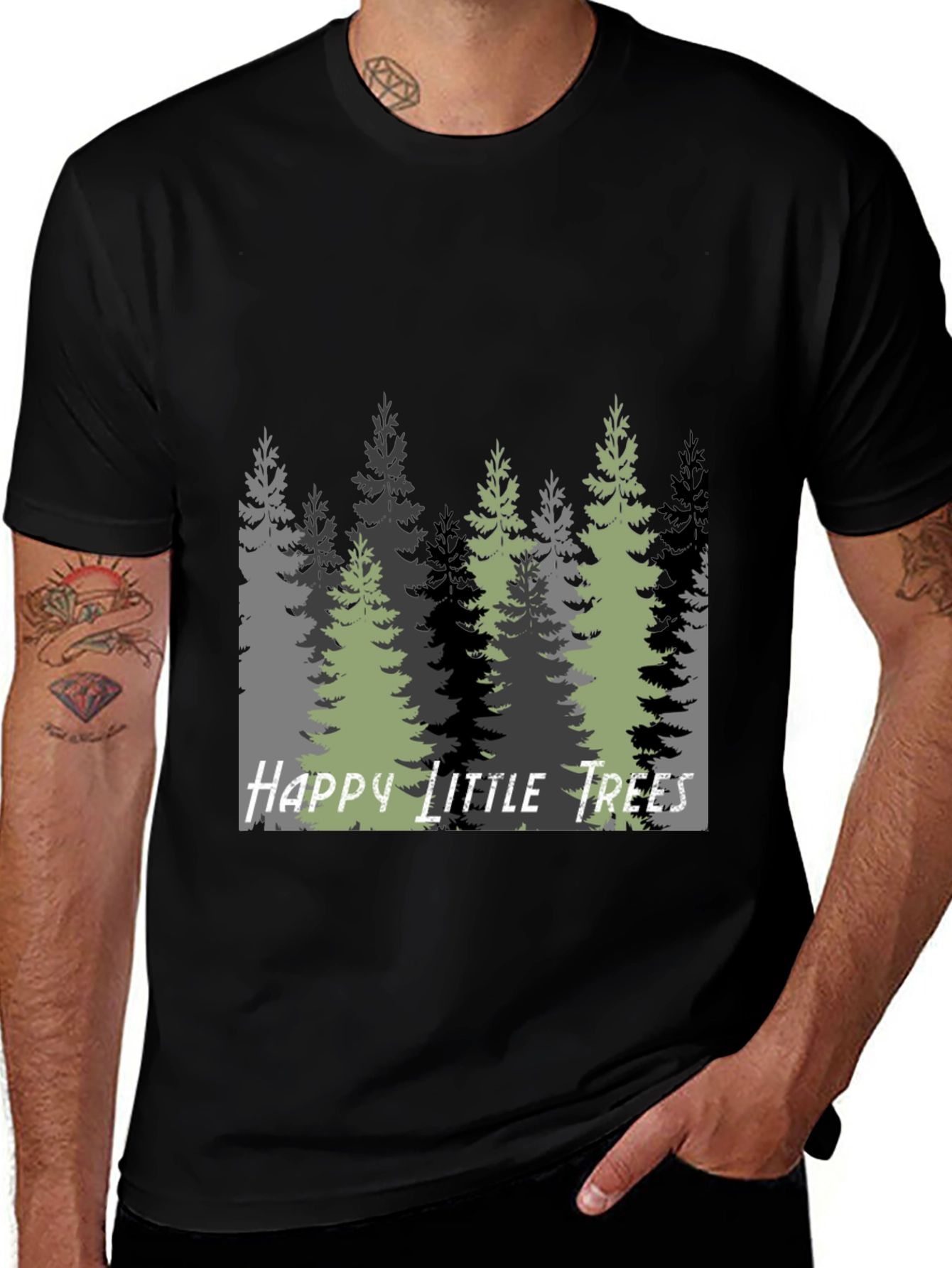 Variant 20 of Happy Little Trees Graphic Tee