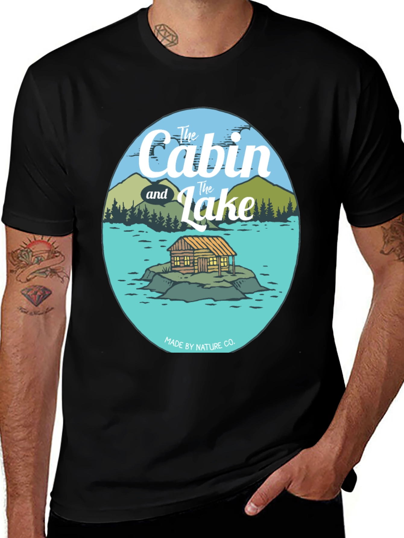Variant 12 of Cabin and Lake Graphic Tee