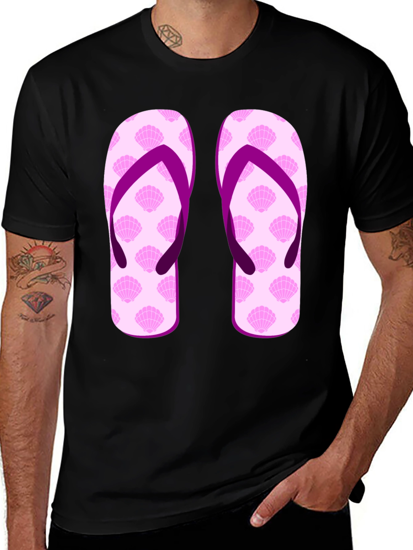 Variant 15 of Funky Flip-Flops Graphic Tee