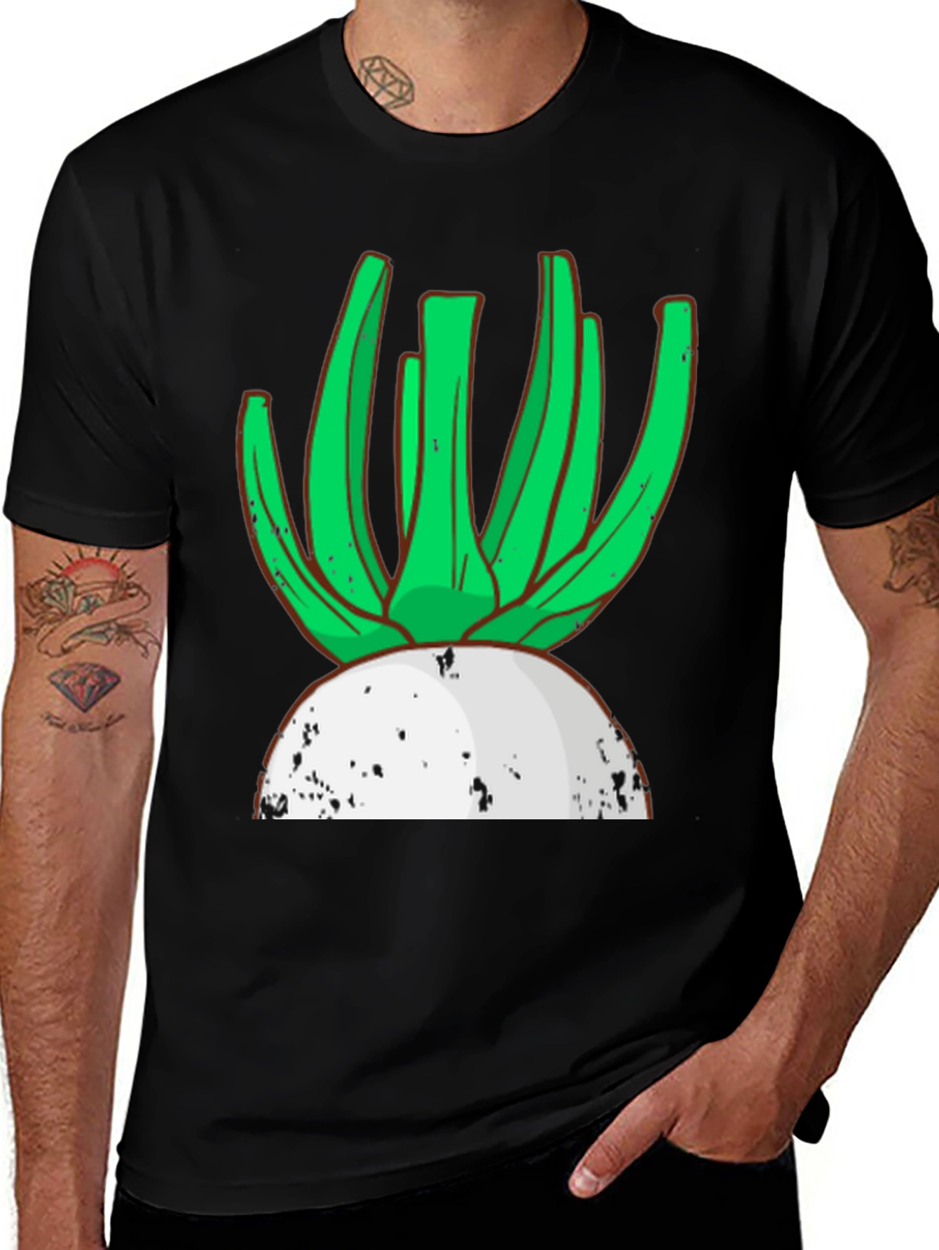 Variant 19 of Radish Graphic T-Shirt - Fresh & Fun Design