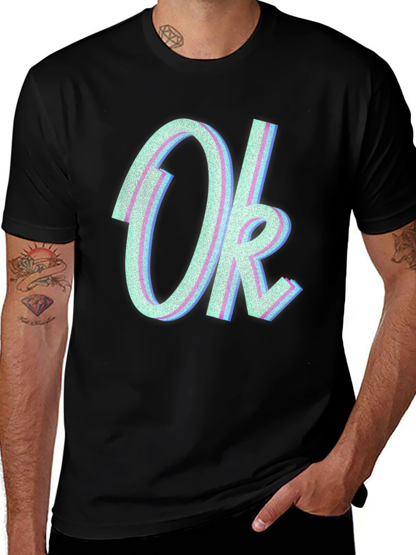 Variant 6 of OK Graphic Tee - Trendy Casual T-Shirt