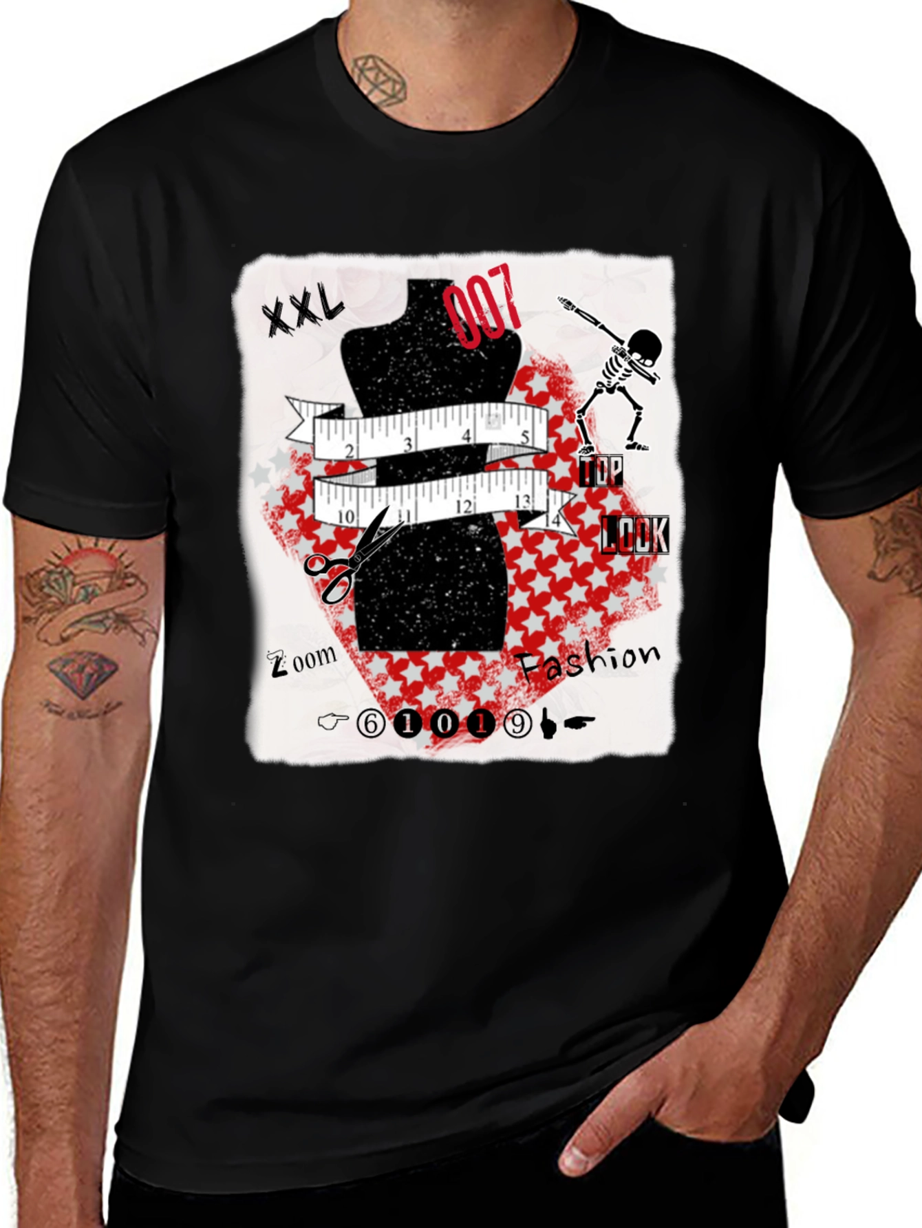 Variant 9 of Unique Fashion-Themed Graphic T-Shirt