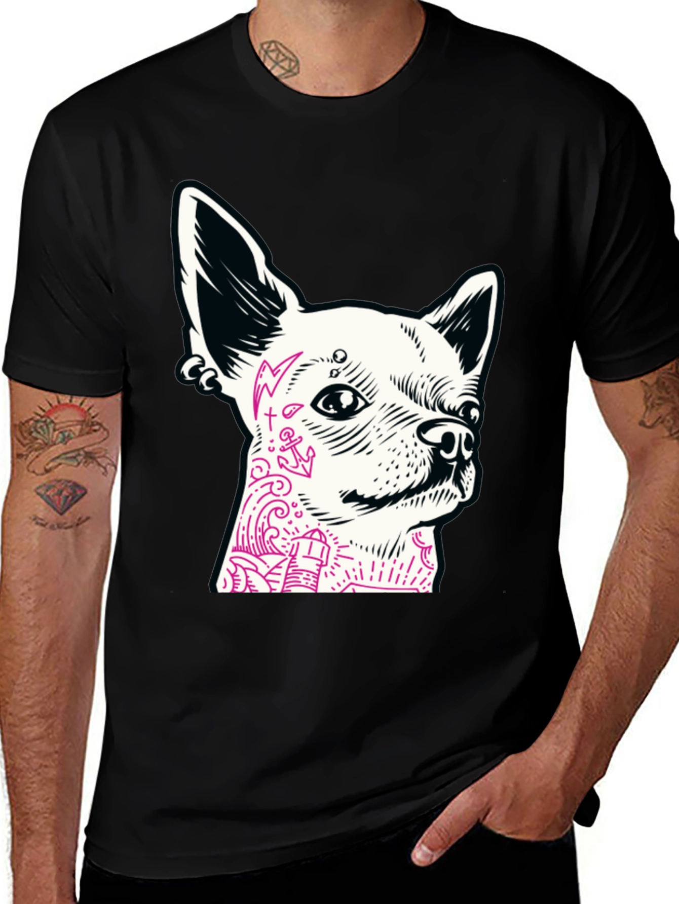 Variant 19 of Dog Tattoo Graphic T-Shirt