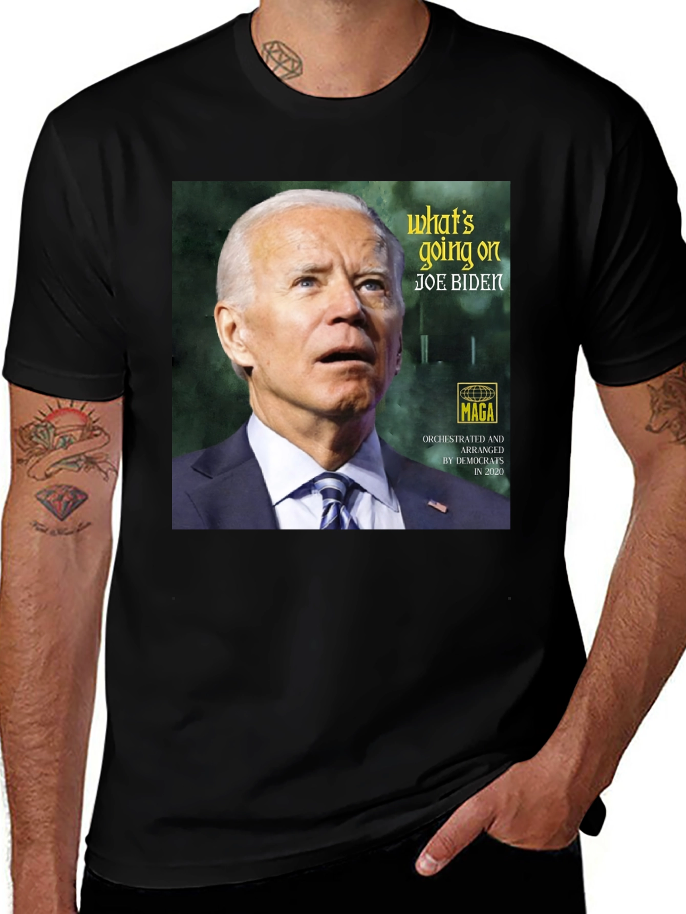 Variant 3 of Joe Biden What's Going On Graphic Tee - Unisex