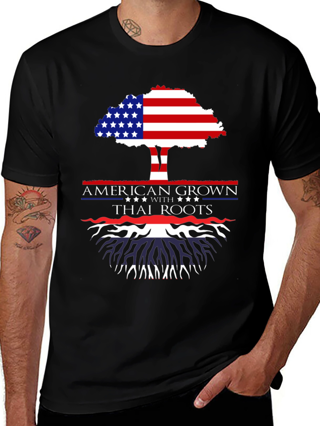 American Grown with Thai Roots T-Shirt