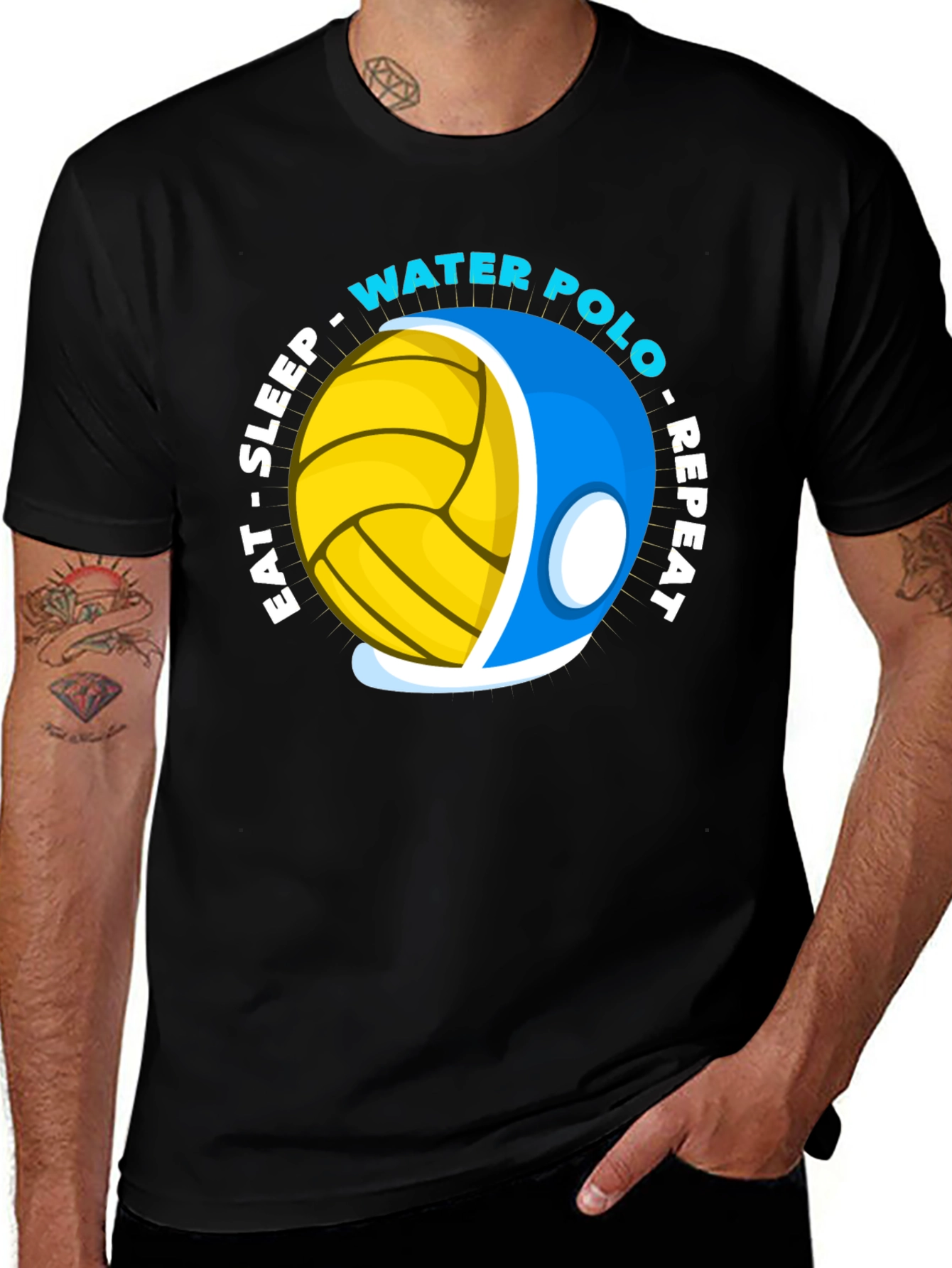 Variant 23 of Eat Sleep Water Polo Repeat T-Shirt