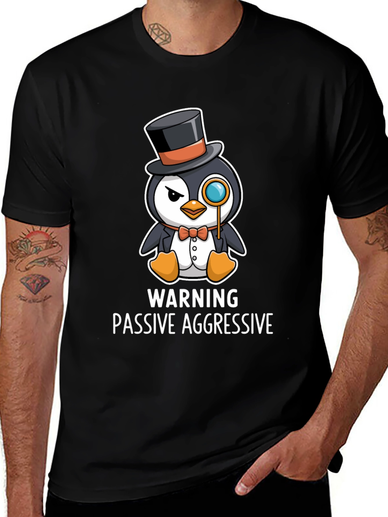 Variant 10 of Passive Aggressive Penguin T-Shirt