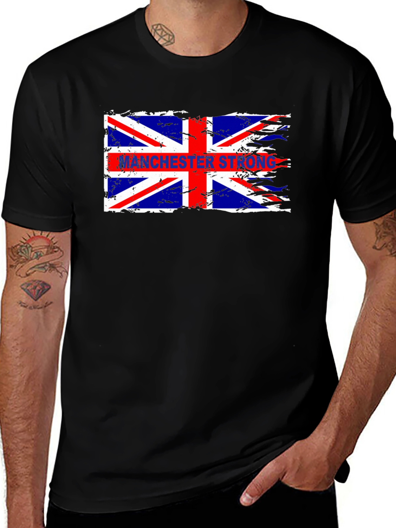 Variant 23 of Manchester Strong Union Jack Graphic T-Shirt