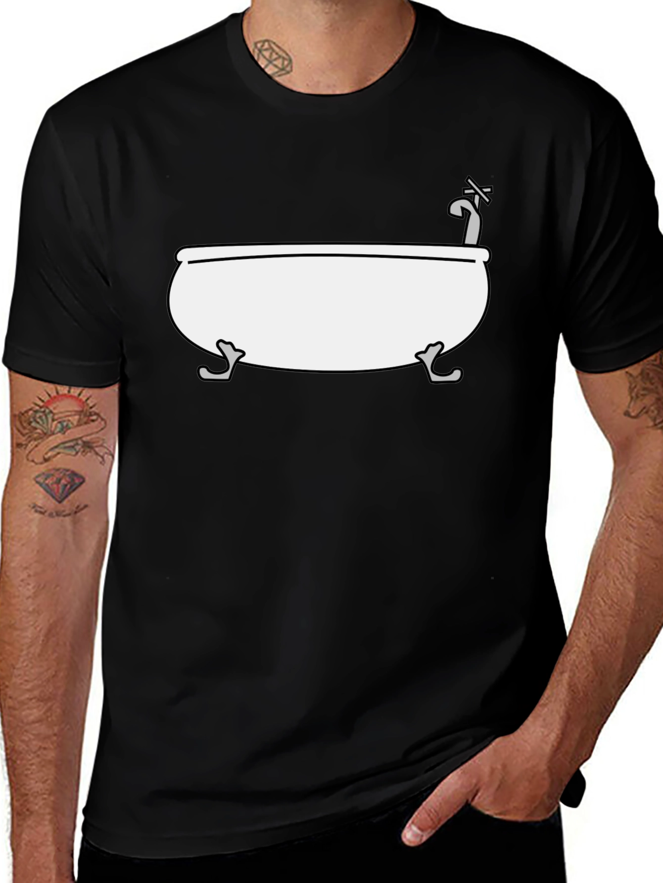 Variant 19 of Bathtub Graphic Tee - Quirky Unisex T-Shirt