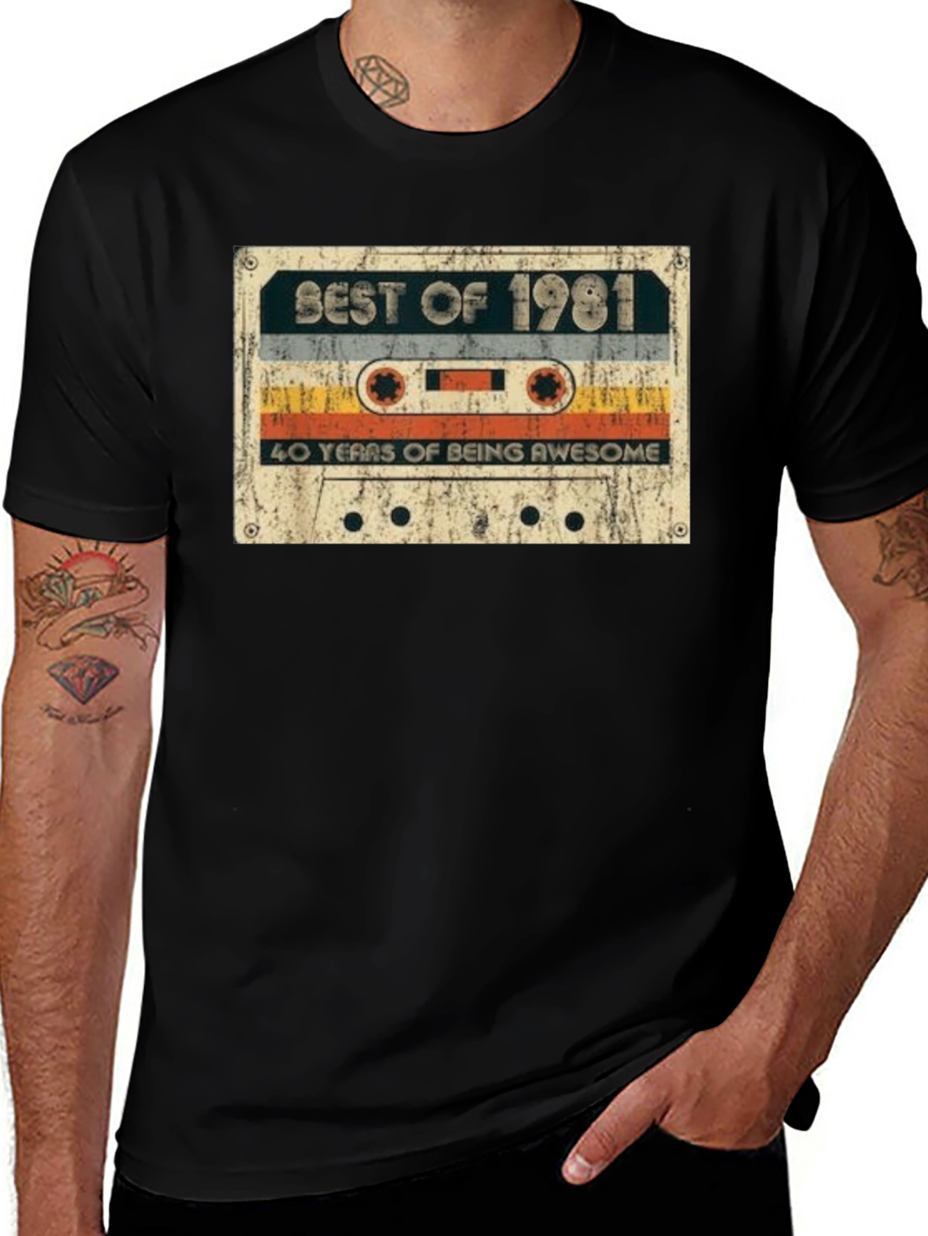 Best of 1981 Cassette Tape Graphic T-Shirt