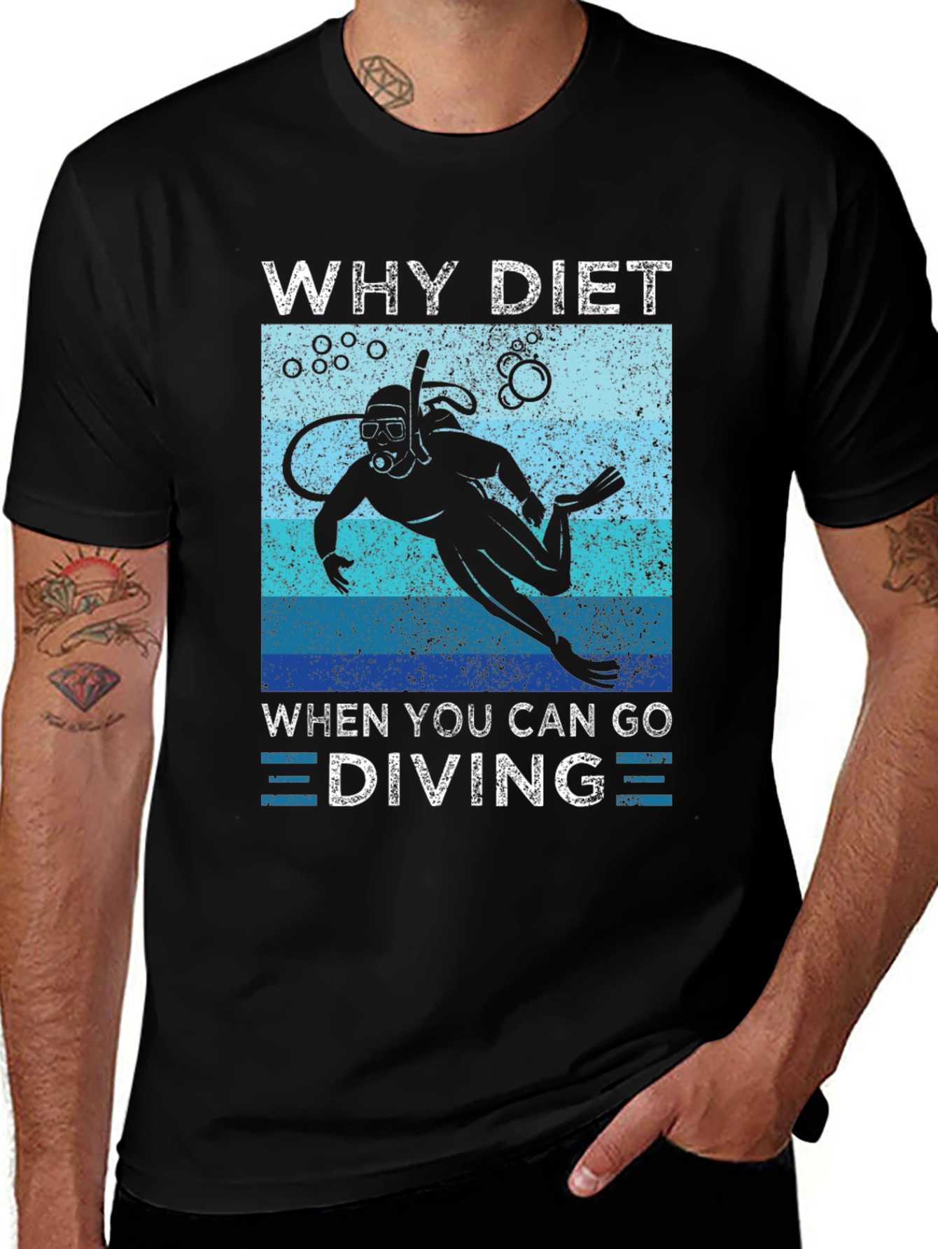 Why Diet When You Can Go Diving T-Shirt