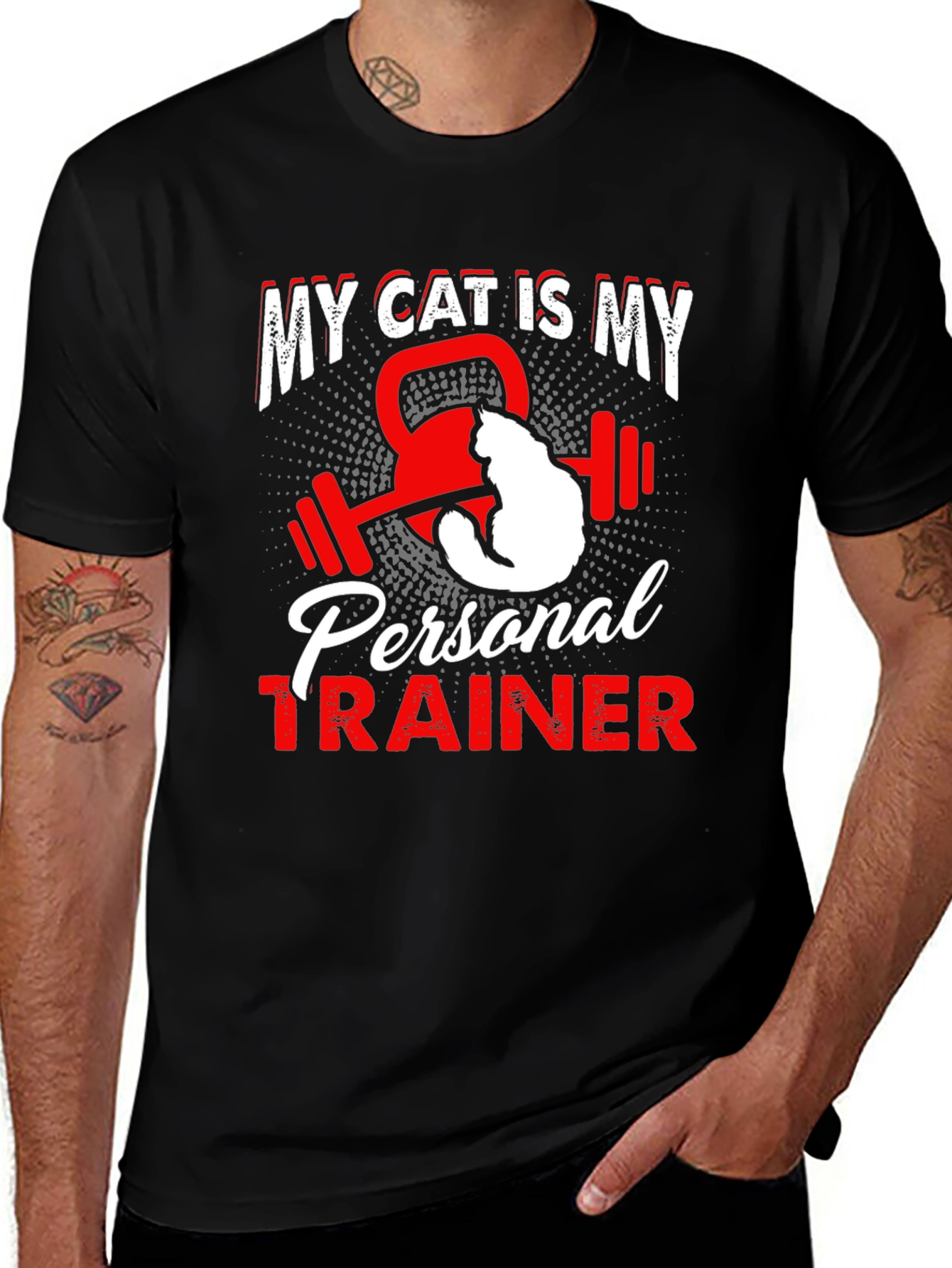 Variant 9 of My Cat is My Personal Trainer T-Shirt