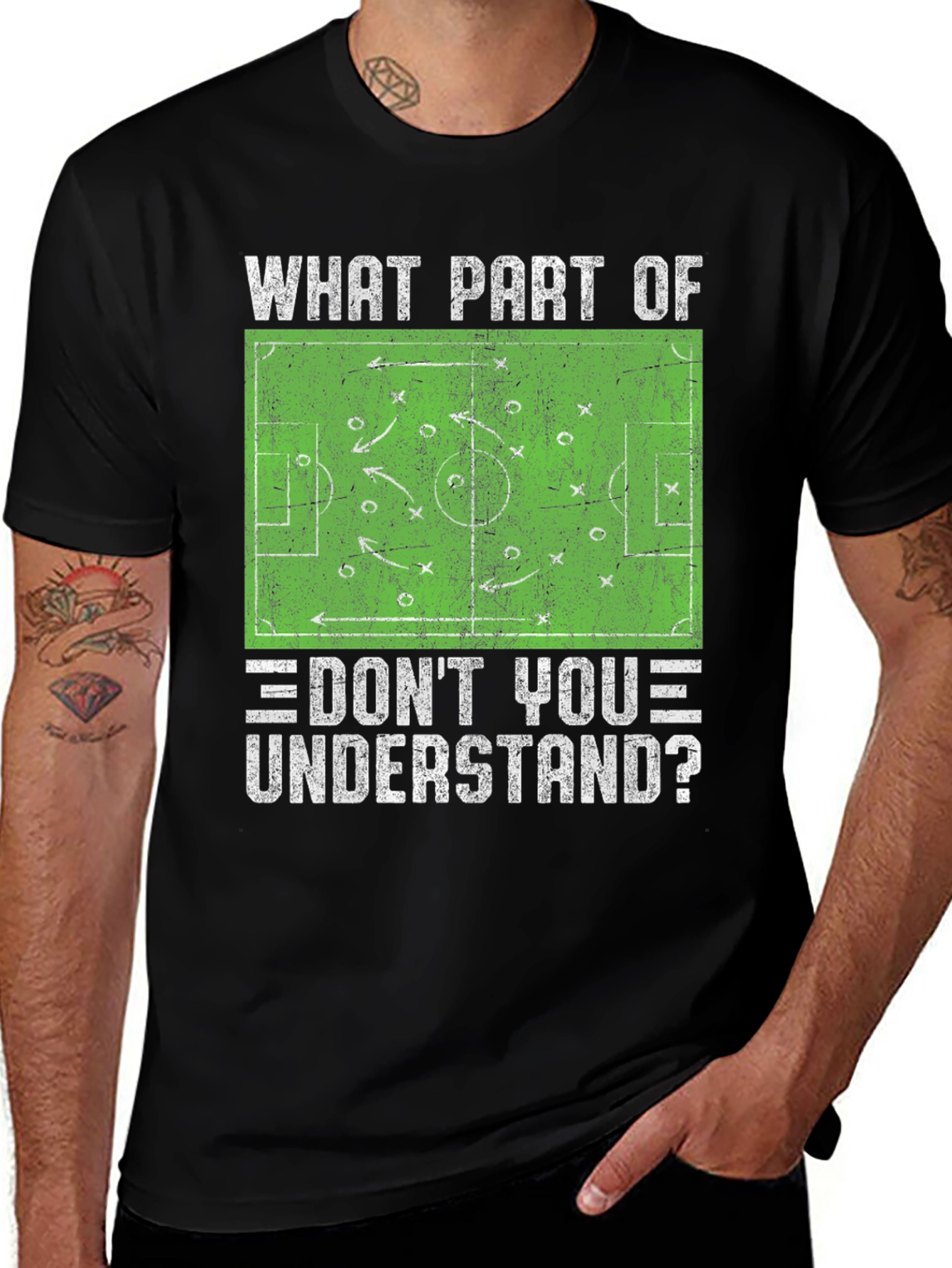 Variant 7 of Soccer Play Diagram T-Shirt - What Part Don't You Understand?