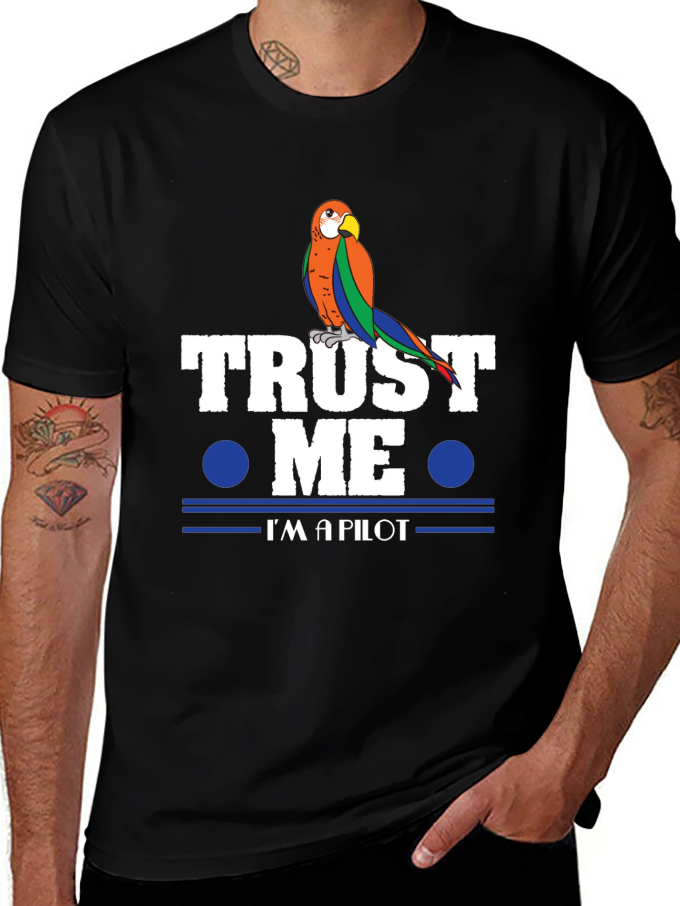 Trust Me I'm A Pilot Parrot T-Shirt
