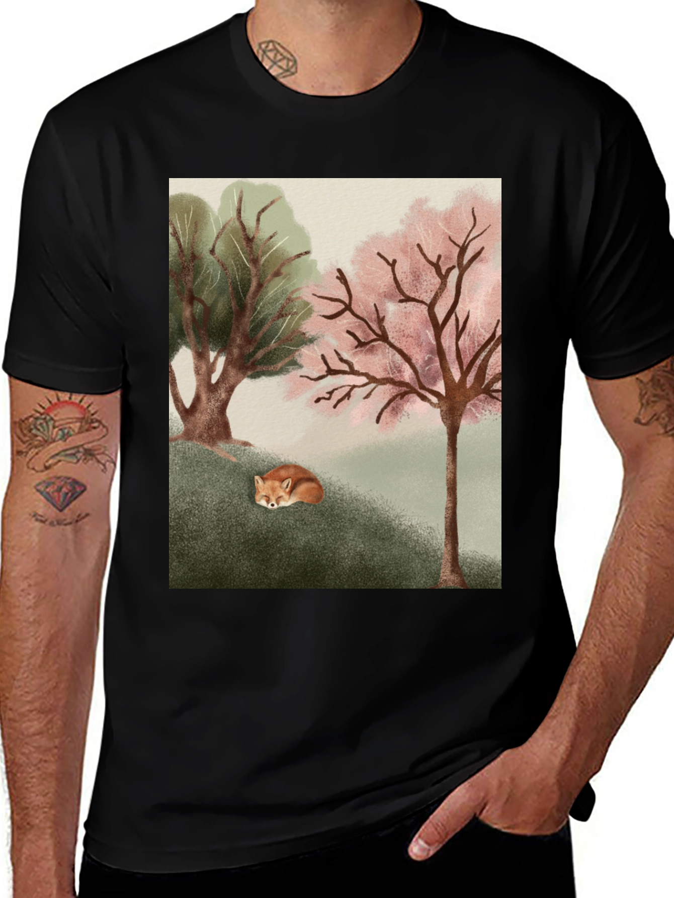 Variant 2 of Nature Fox Graphic Tee - Unisex Soft Cotton Shirt