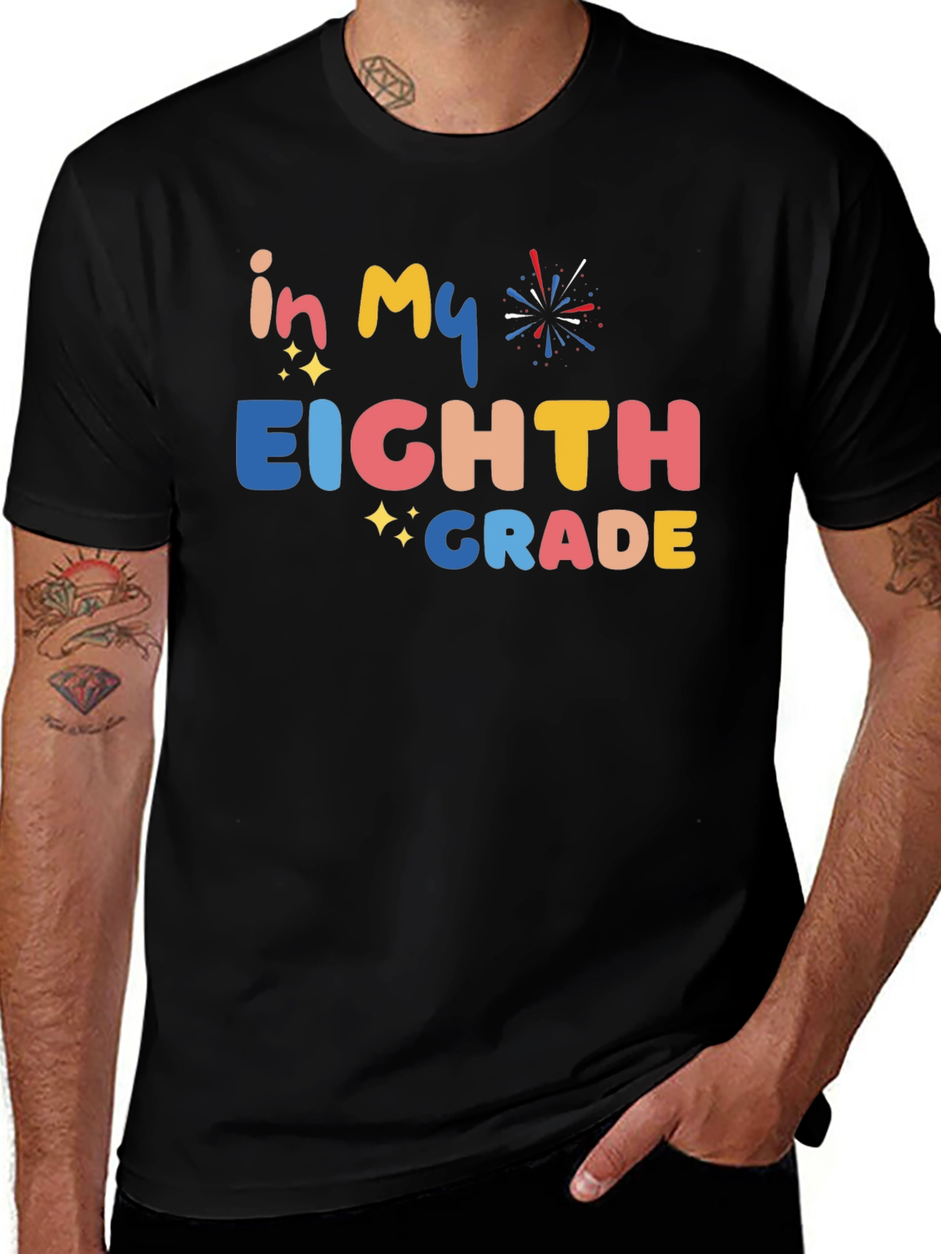 Variant 24 of In My Eighth Grade Shirt - Black Tee