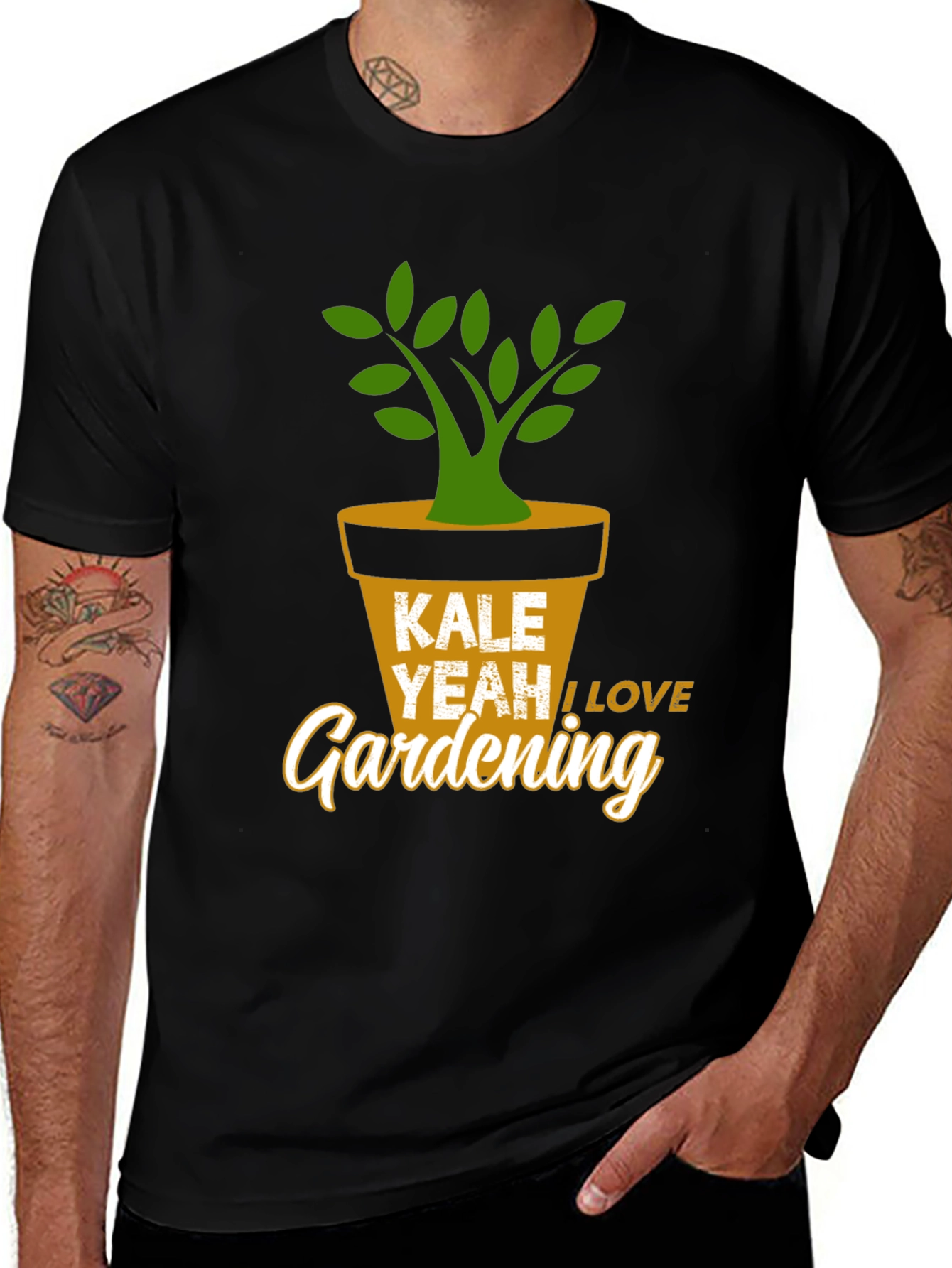 Variant 29 of Kale Yeah Gardening T-Shirt - Black, Humor, Gardener Gift