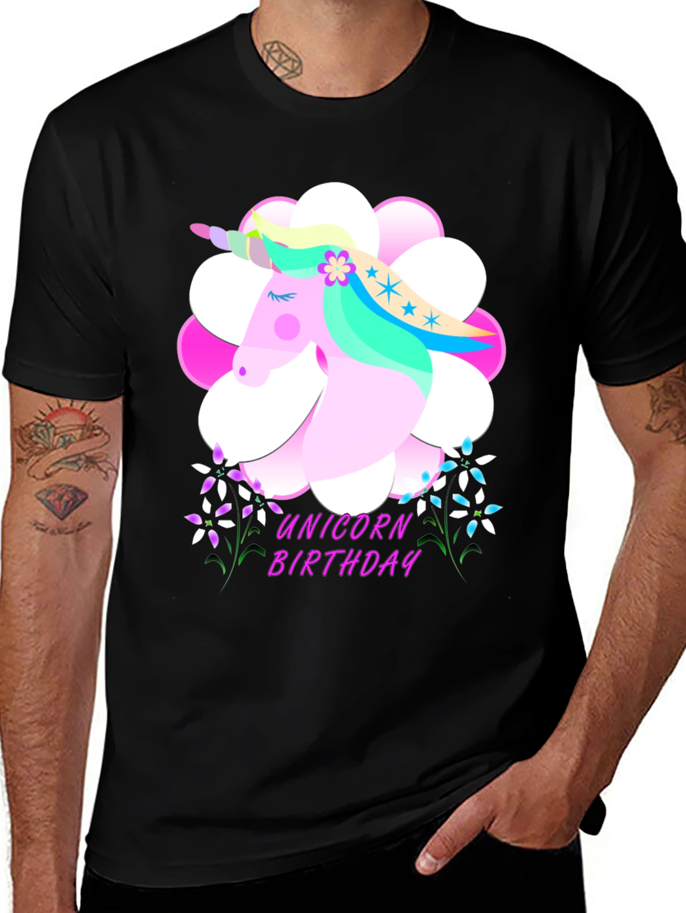 Variant 19 of Unicorn Birthday T-Shirt - Cute & Fun!