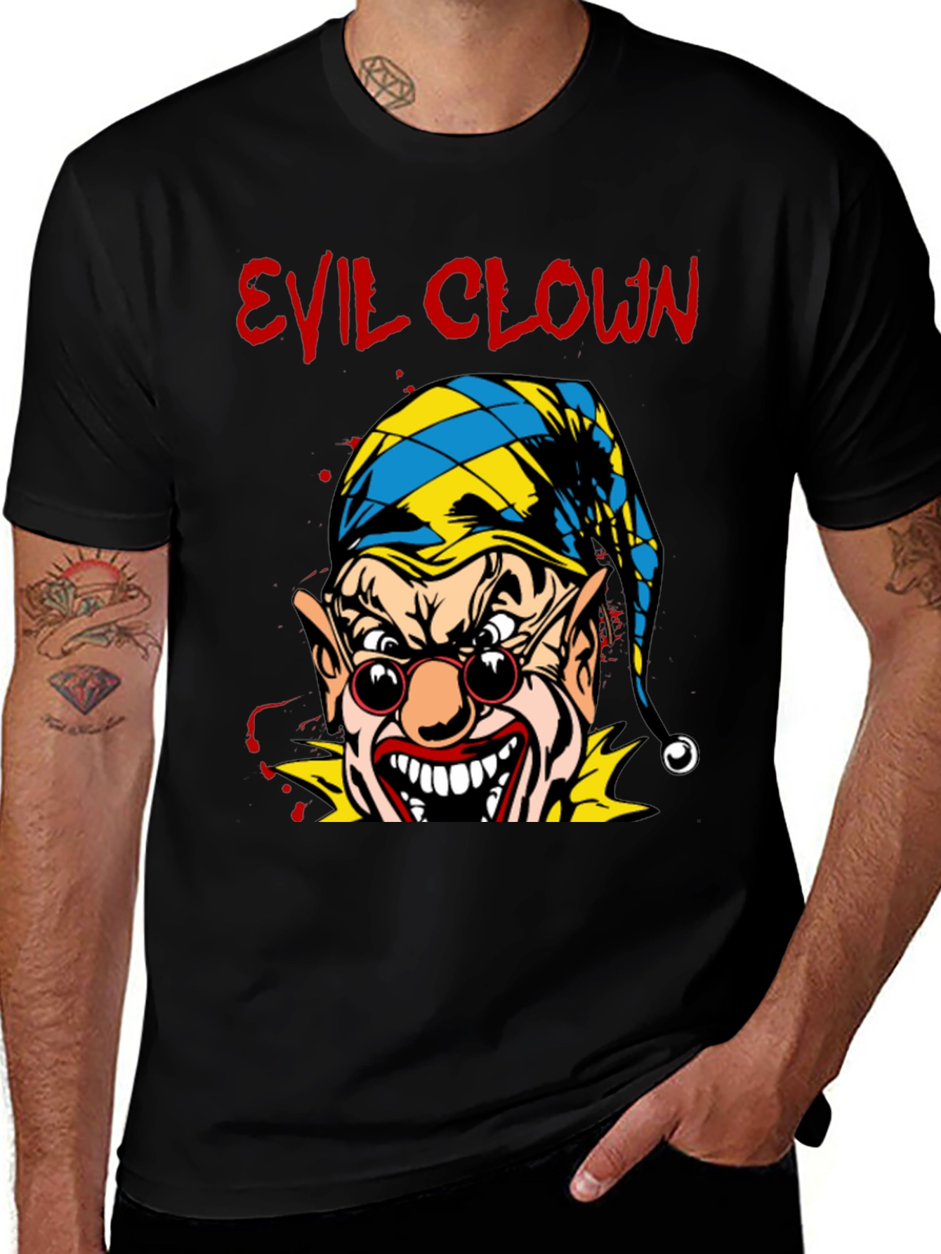 Variant 14 of Evil Clown Graphic T-Shirt