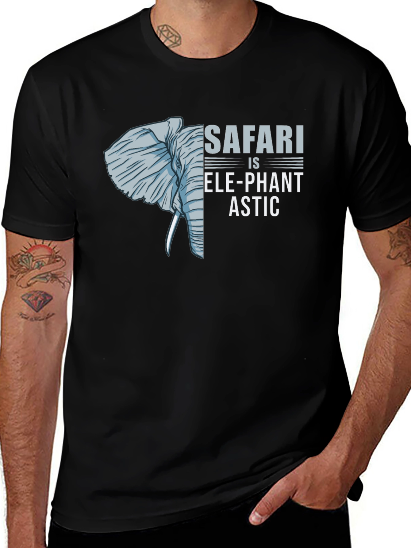 Variant 29 of Safari is Ele-Phant-Astic Graphic T-Shirt