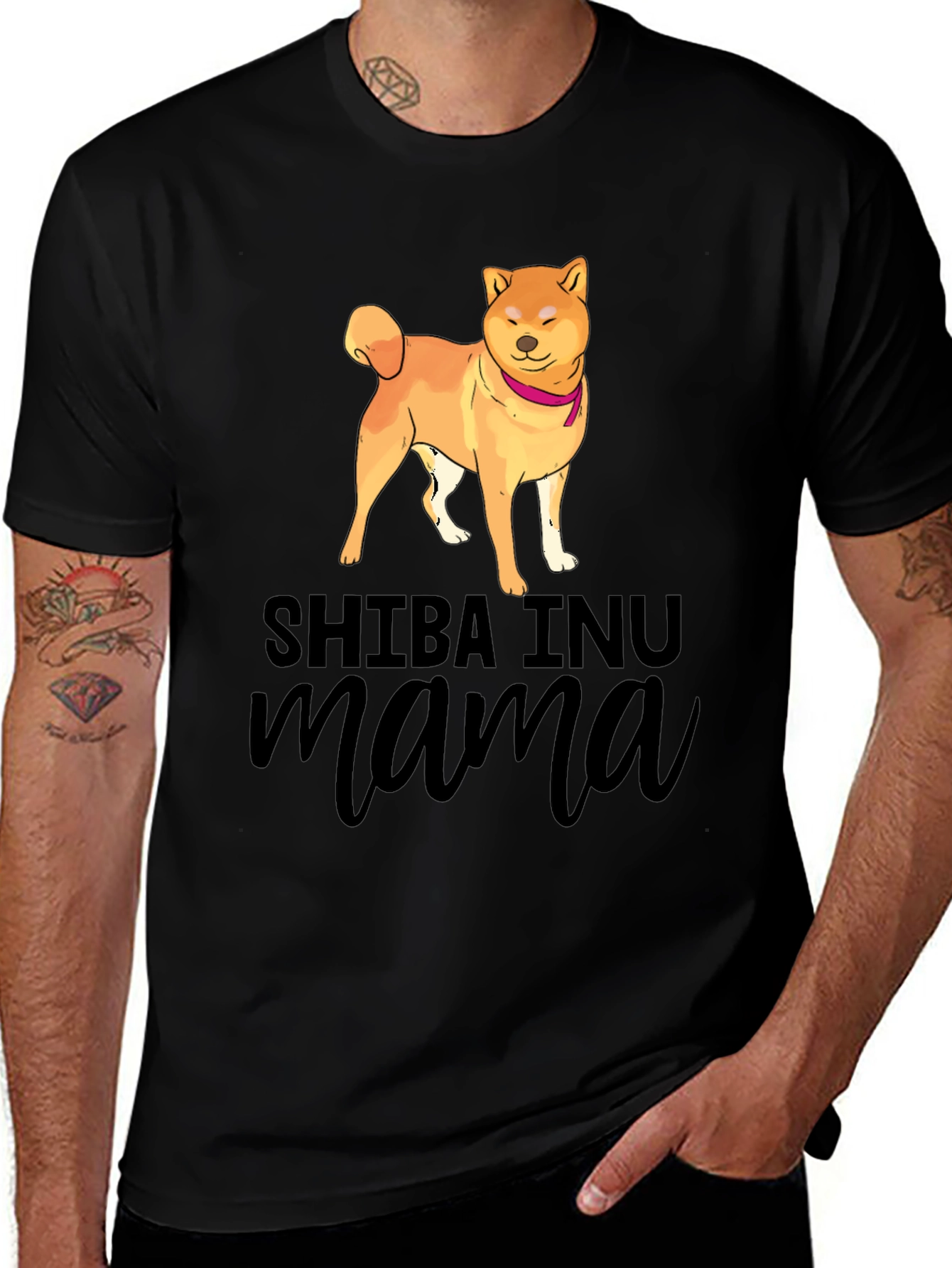 Variant 12 of Shiba Inu Mama Black T-Shirt