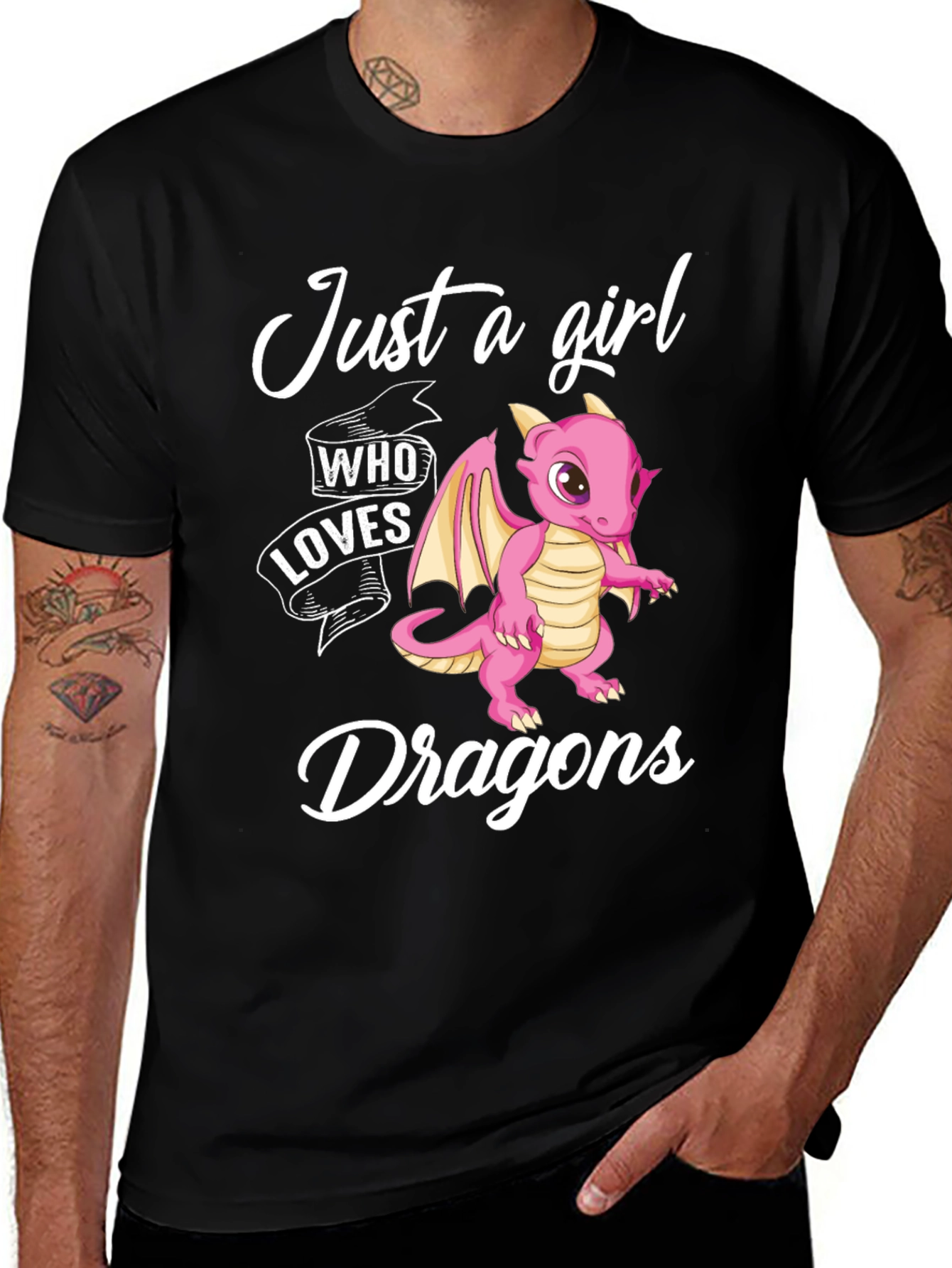 Variant 15 of Just a Girl Who Loves Dragons T-Shirt