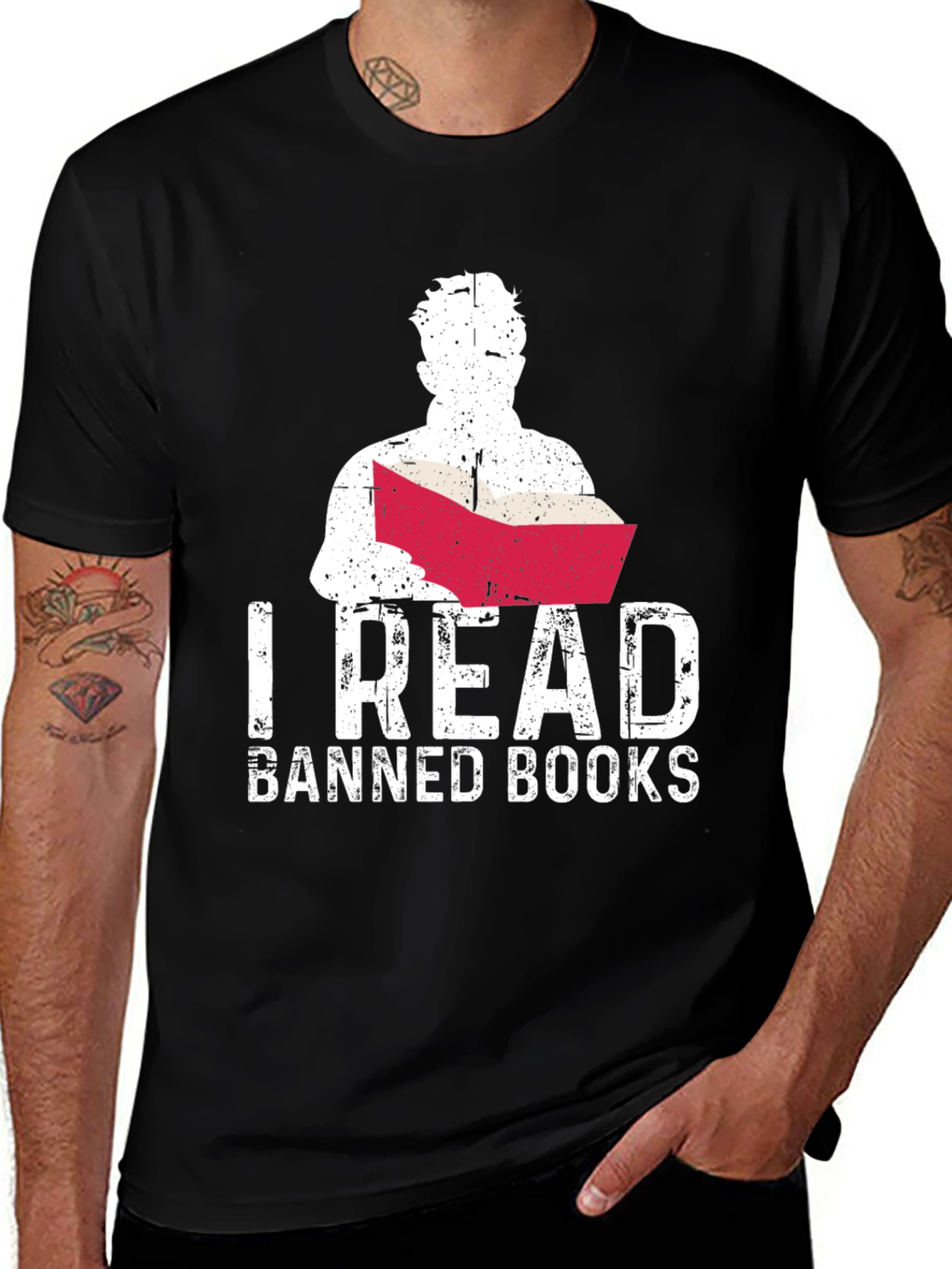 Variant 9 of I Read Banned Books Graphic T-Shirt