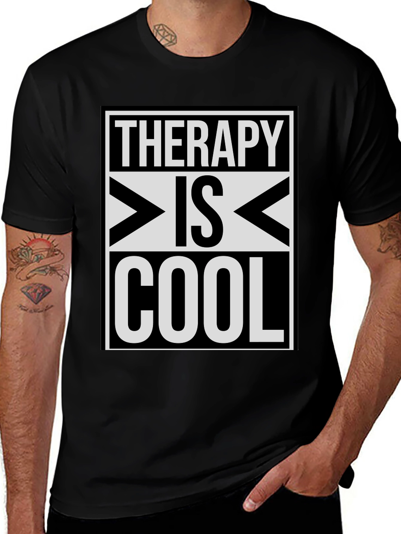 Variant 17 of Therapy Is Cool Graphic T-Shirt