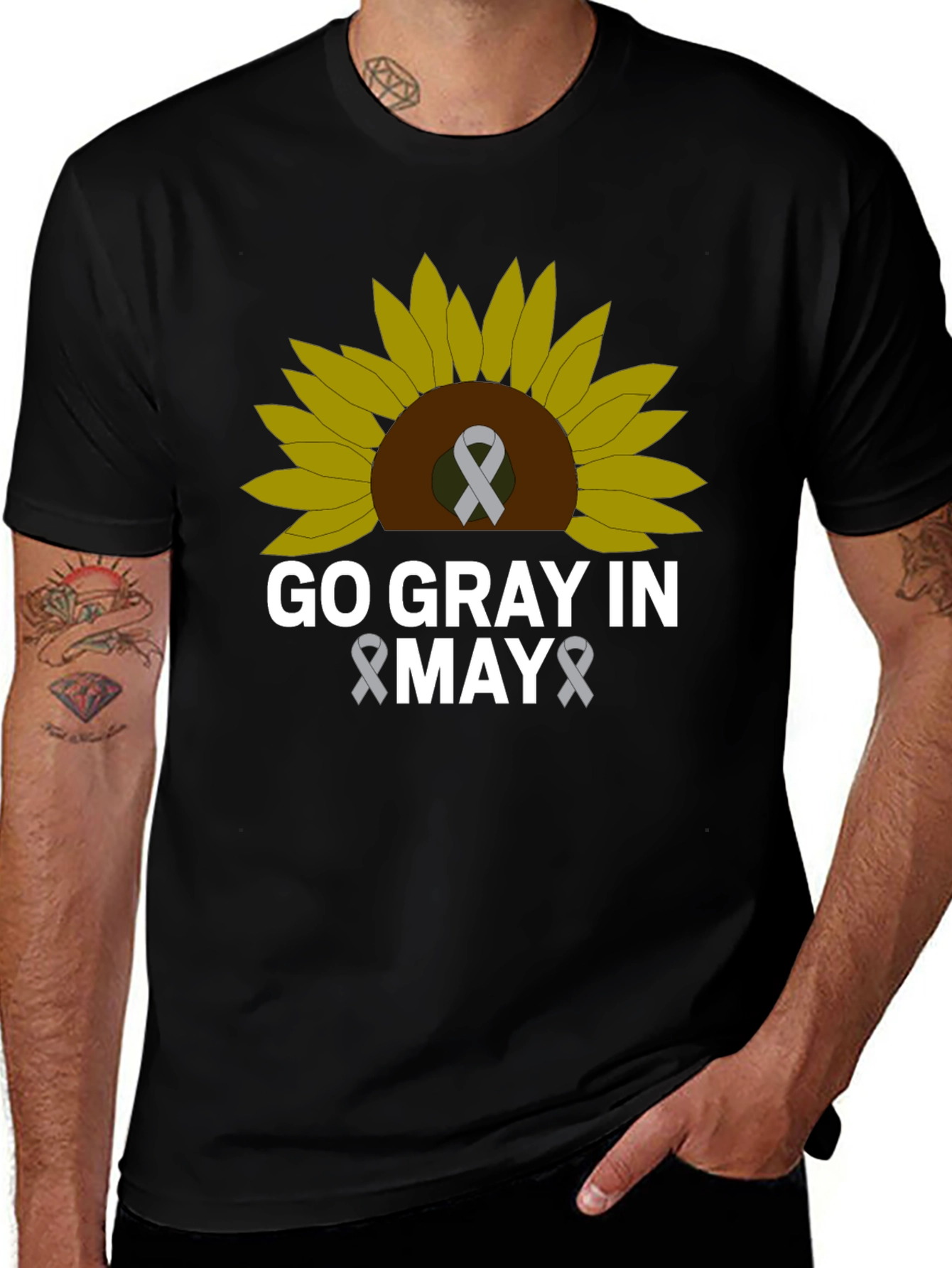 Go Gray in May Brain Cancer Awareness T-Shirt