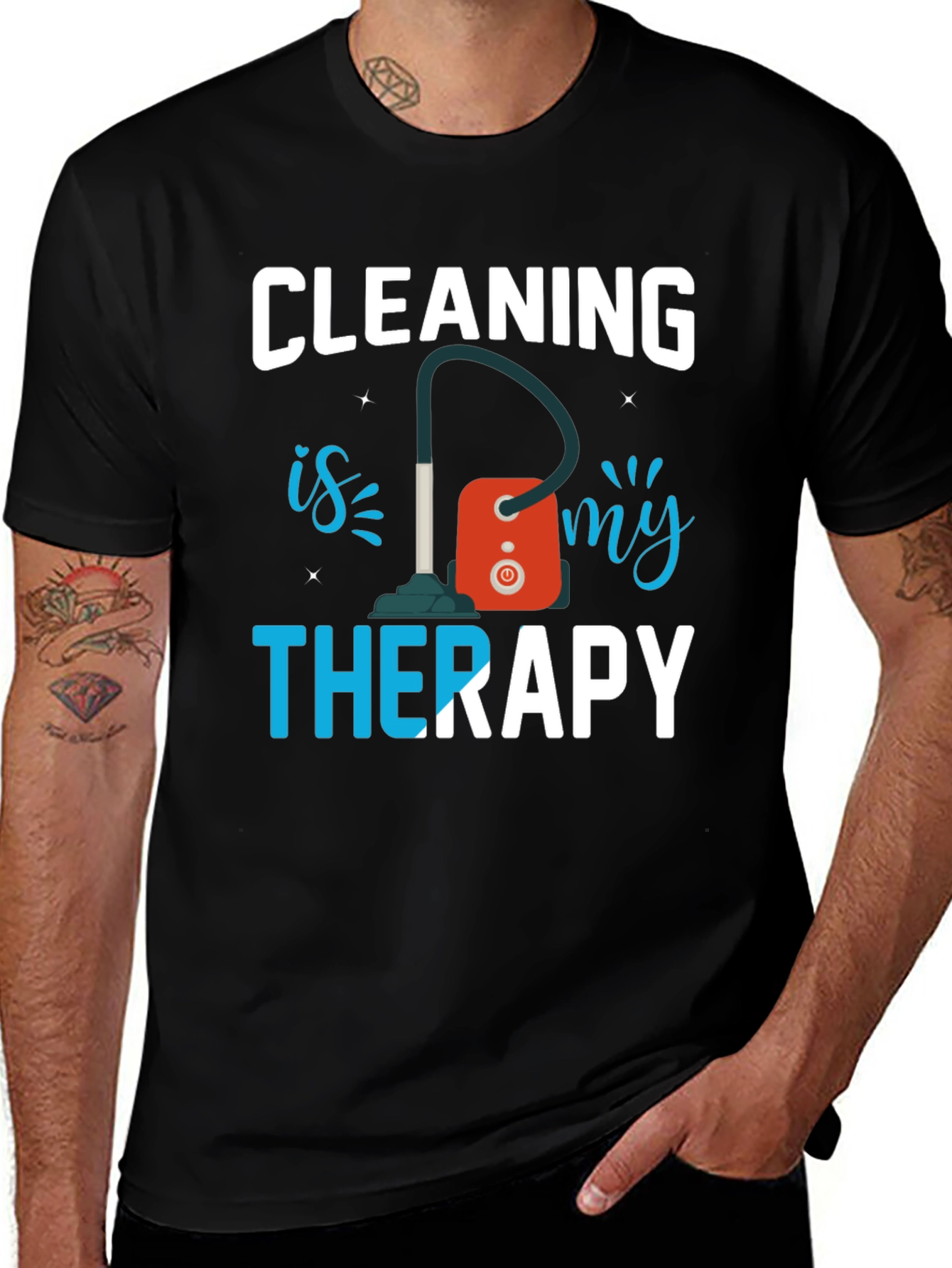 Variant 16 of Cleaning is My Therapy Graphic Tee