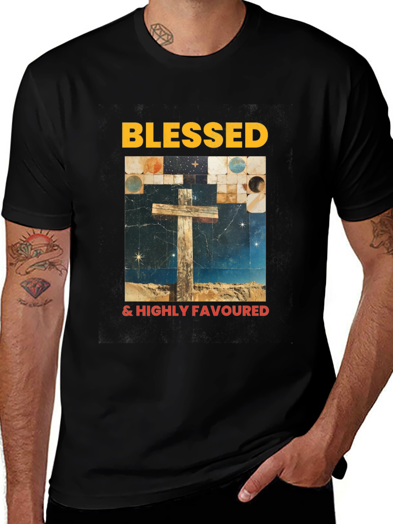 Variant 18 of Blessed & Highly Favoured Graphic Tee