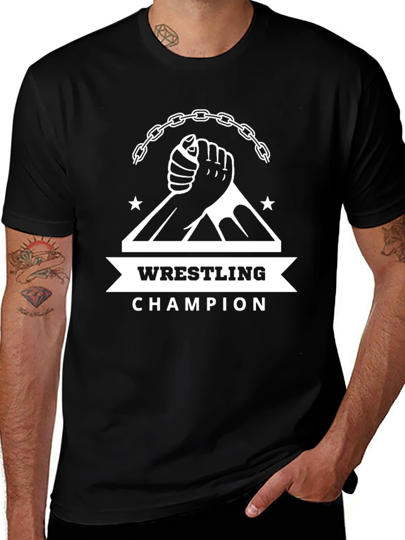 Wrestling Champion Graphic T-Shirt